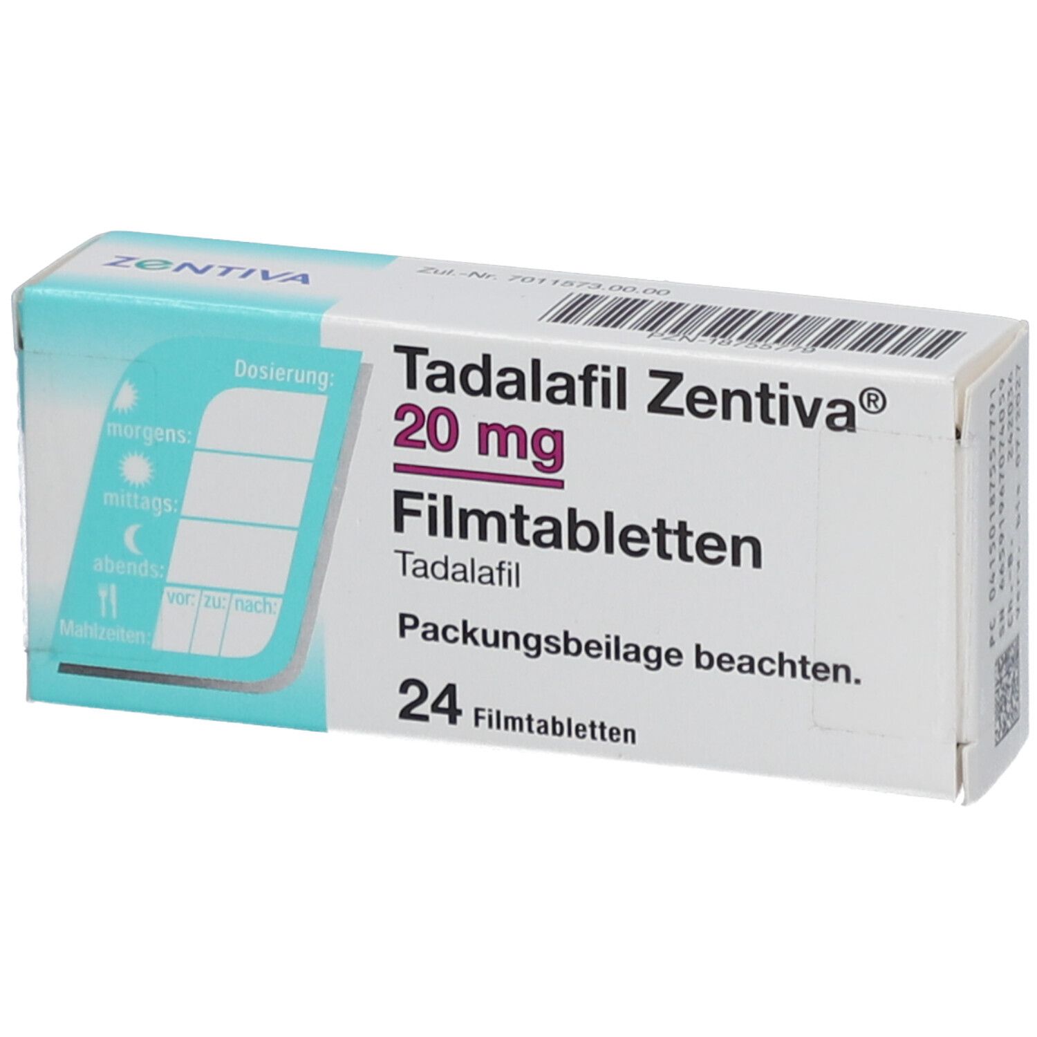 TADALAFIL Zentiva 20 mg Filmtabletten