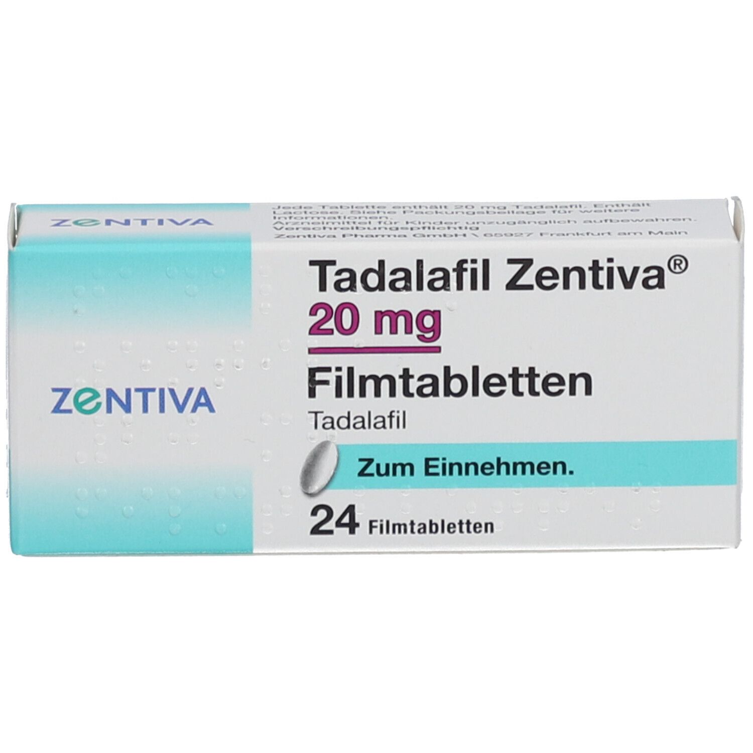 TADALAFIL Zentiva 20 mg Filmtabletten