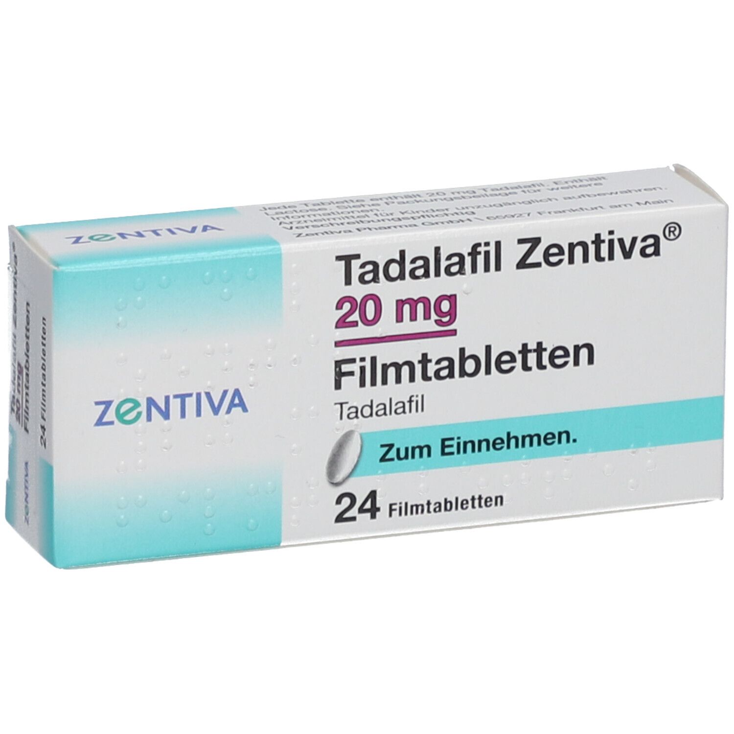 Tadalafil Zentiva 20 mg Filmtabletten 24 St