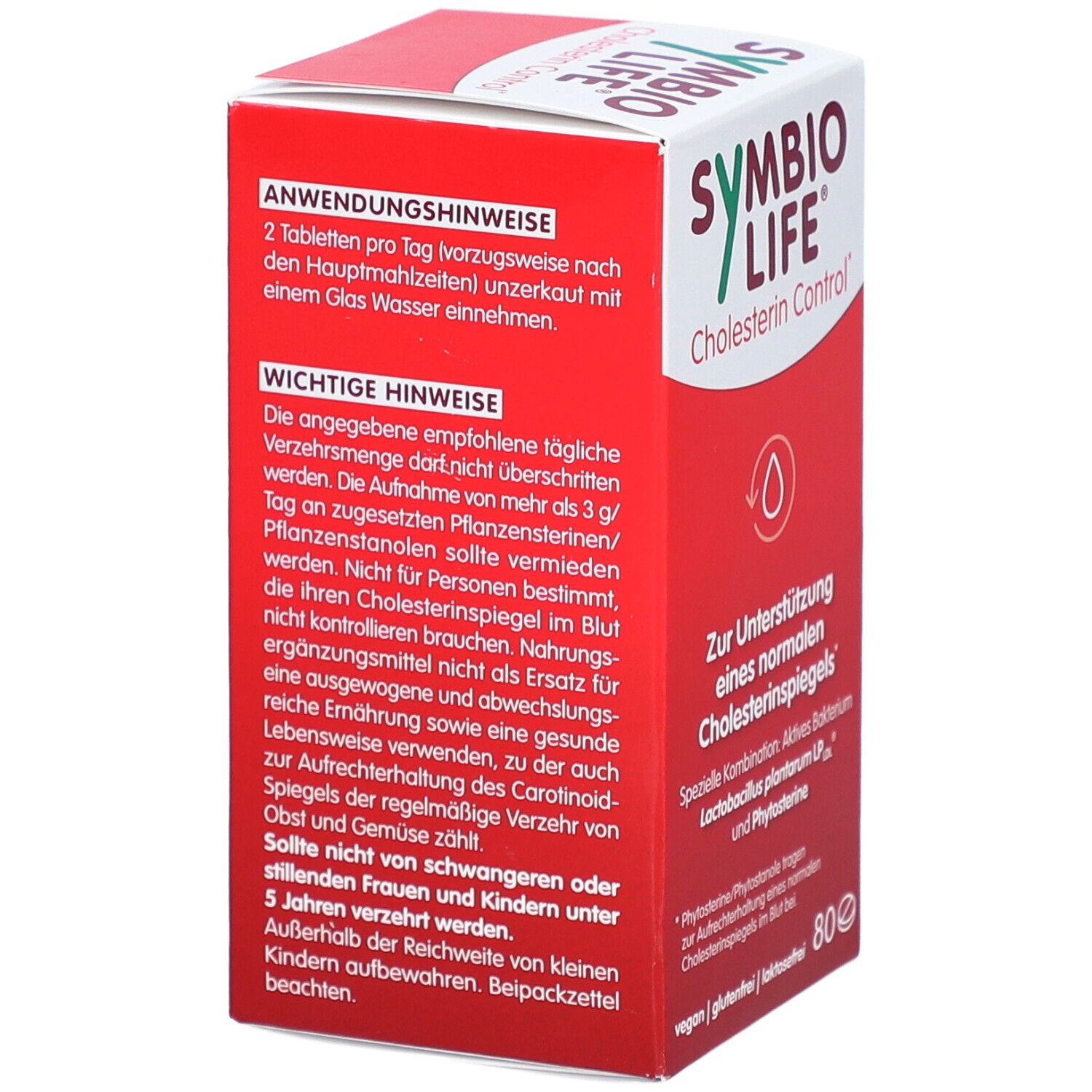 Symbiolife Cholesterin Control m.Phytosterinen Tab 80 St Tabletten