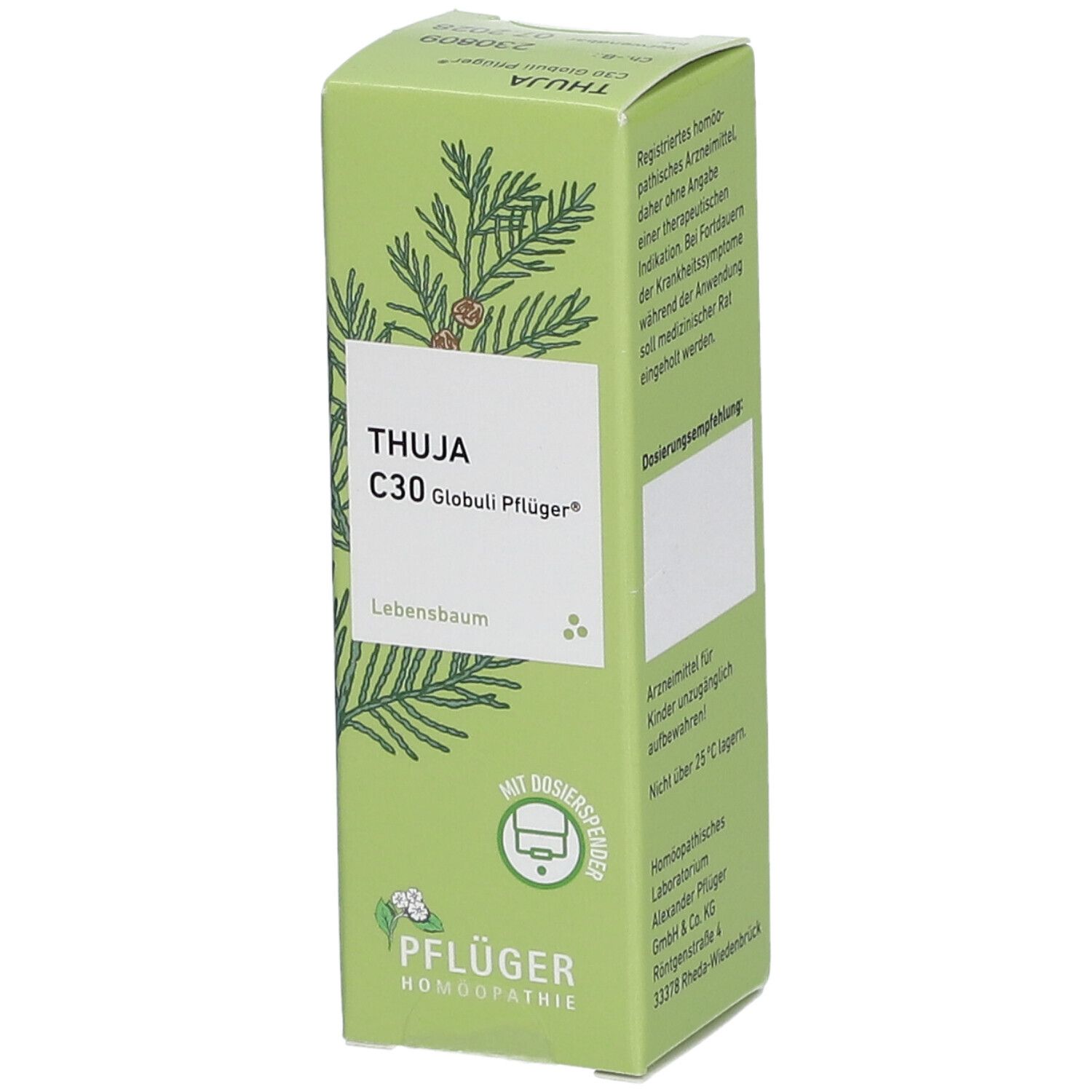 Thuja C 30 Globuli Pflüger Dosierspender 10 g