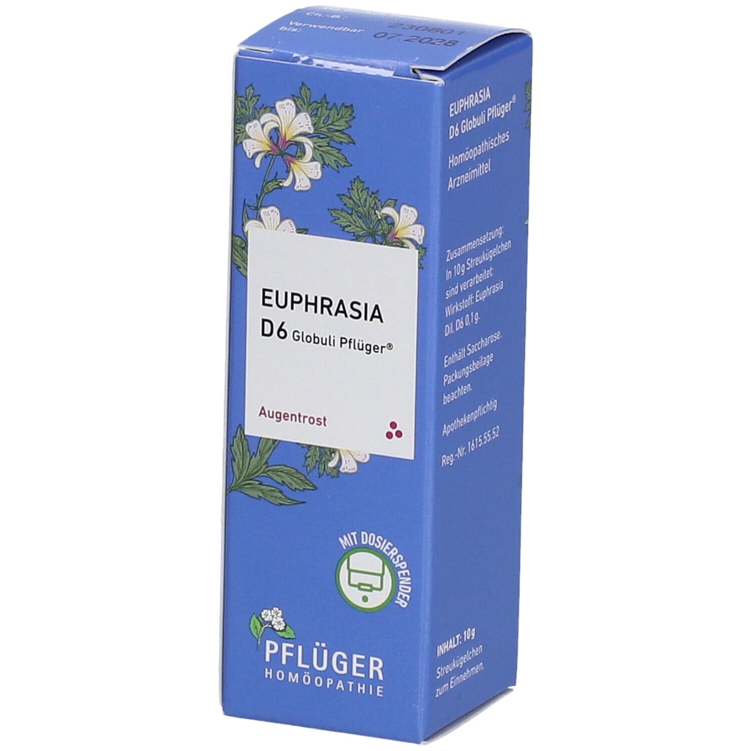 Euphrasia D 6 Globuli Pflüger Dosierspender 10 g