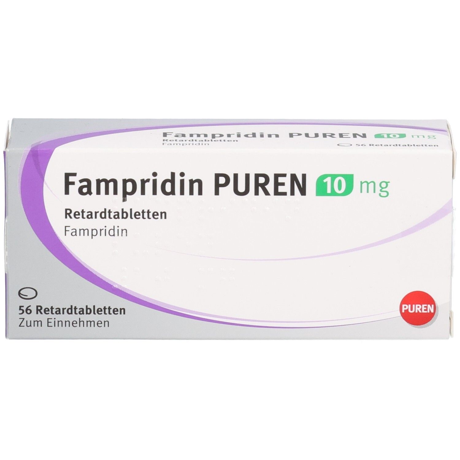 FAMPRIDIN PUREN 10 mg Retardtabletten Schachtel, 56 Stück.
