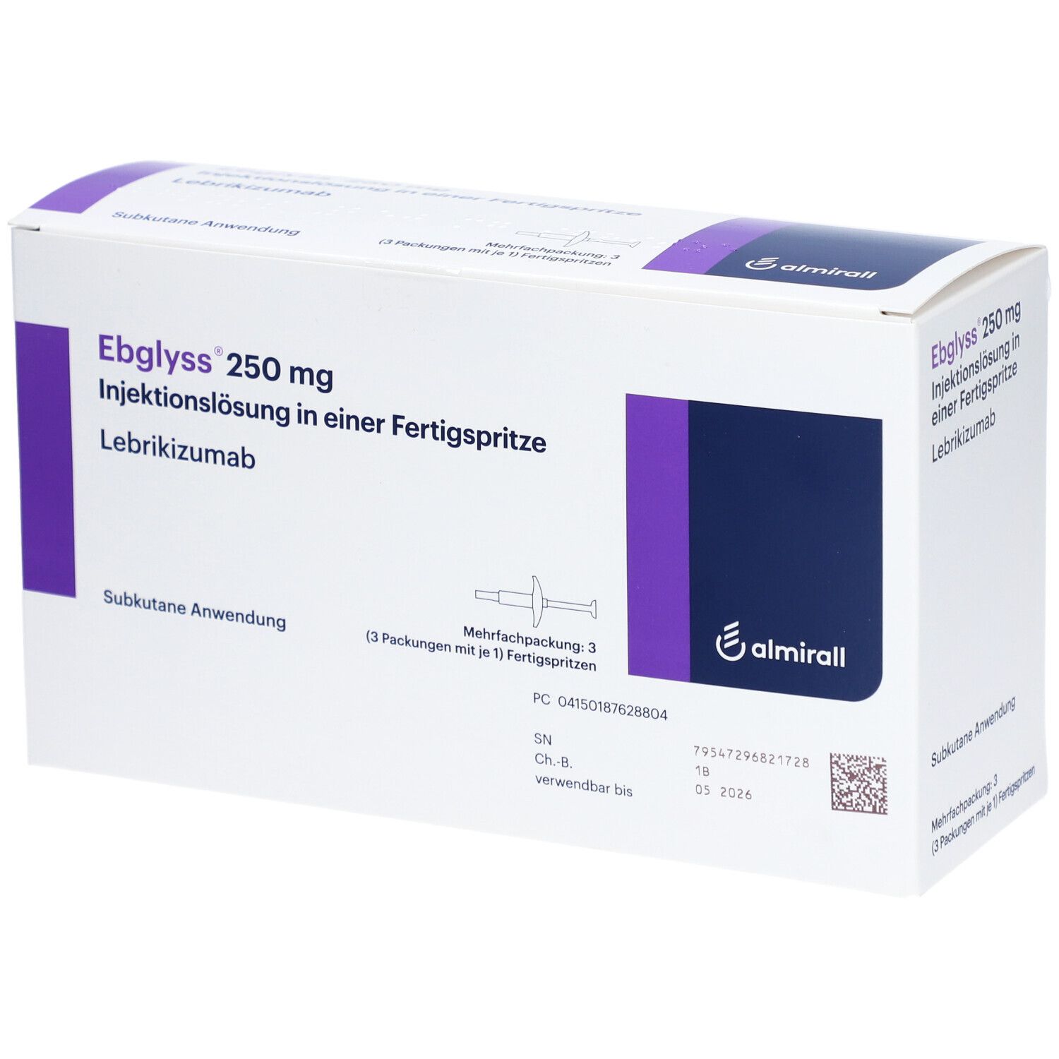EBGLYSS 250 mg Injektionslösung i.e.Fertigspritze