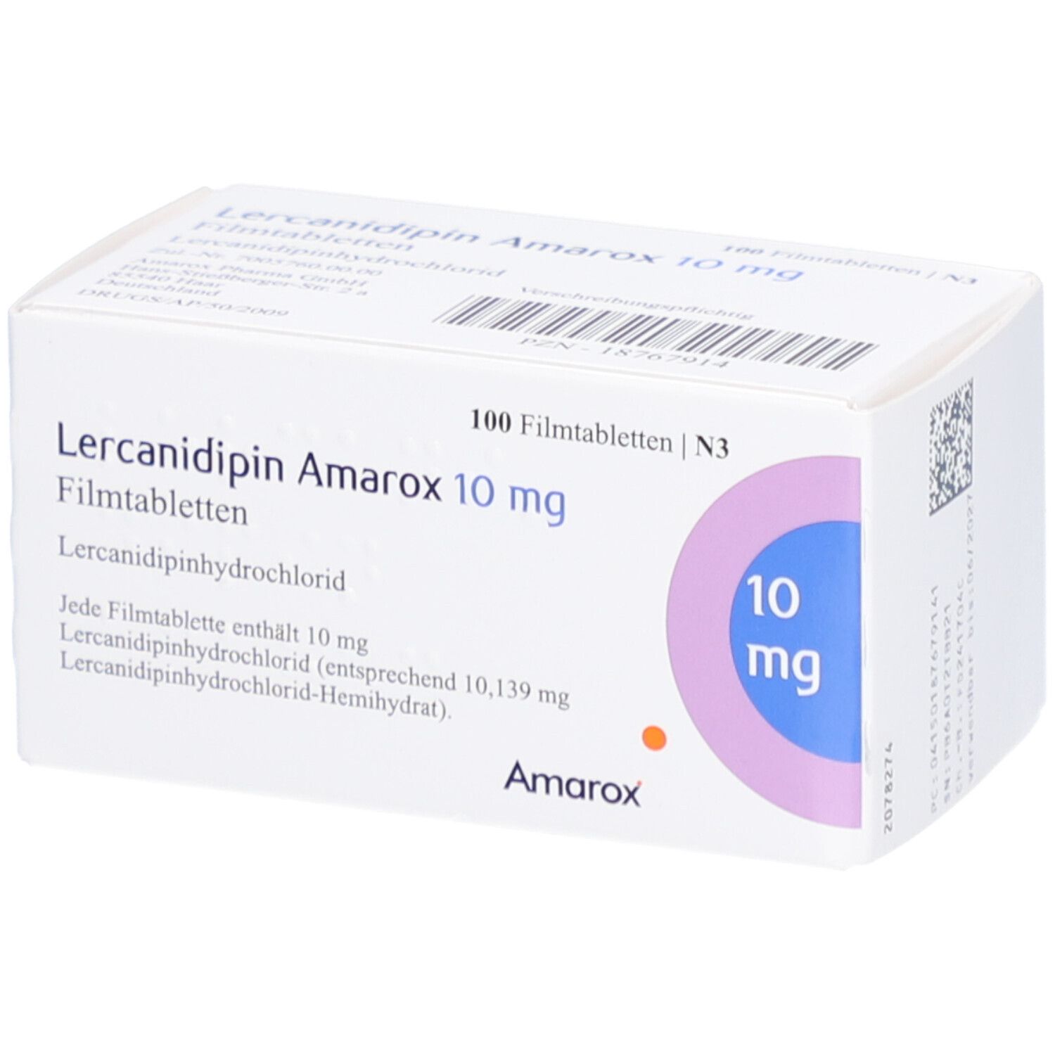 LERCANIDIPIN Amarox 10 mg Filmtabletten