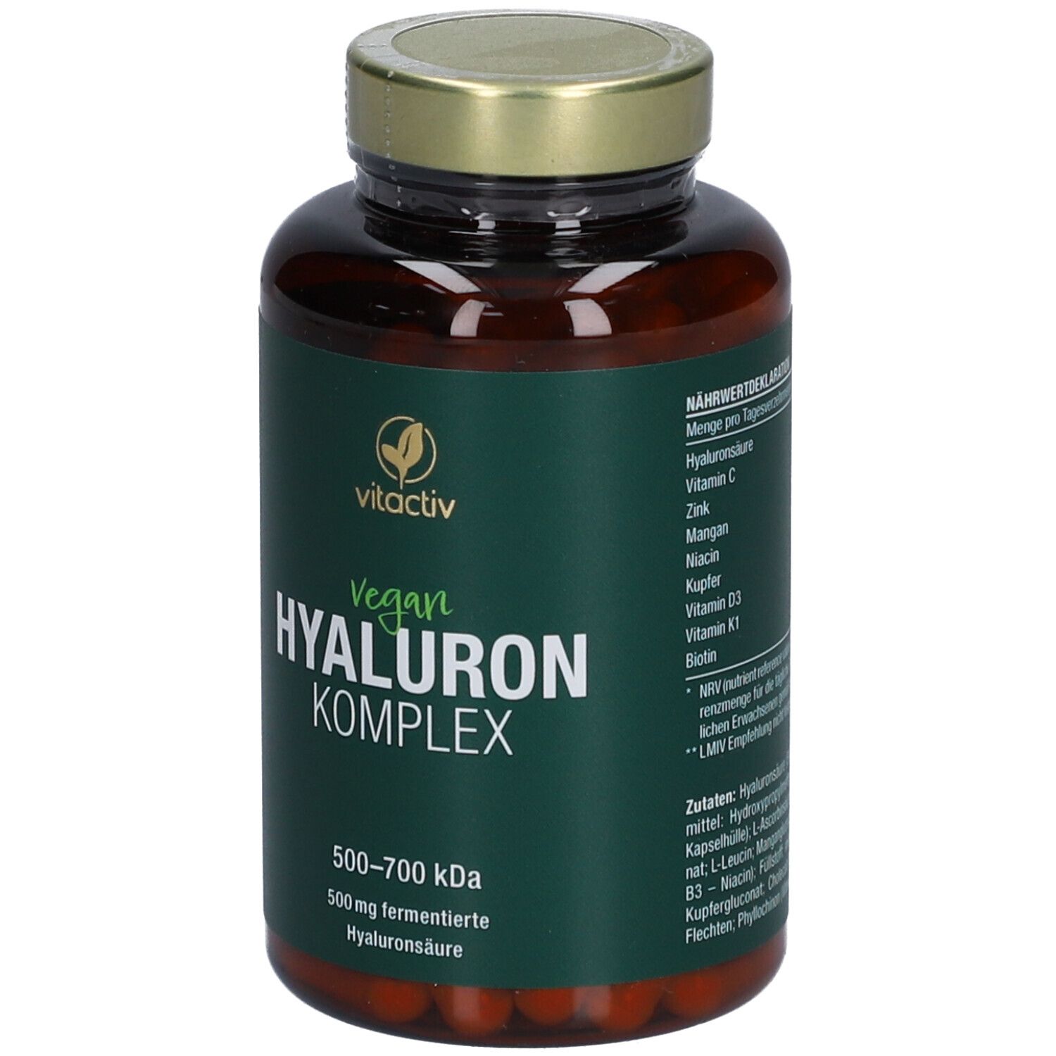 Vitactiv - HYALURON KOMPLEX - Plus Vitamine & Spurenelemente