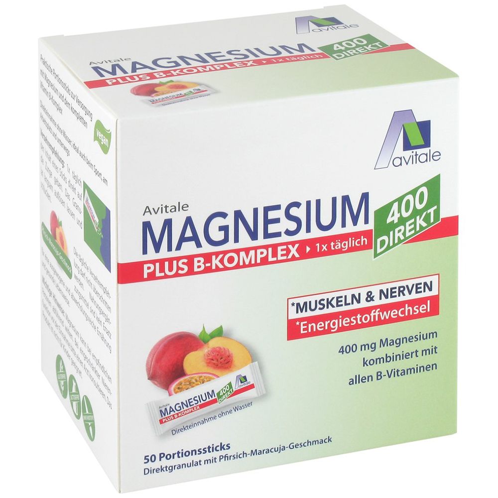 Avitale Magnesium plus B-Komplex 400 direkt