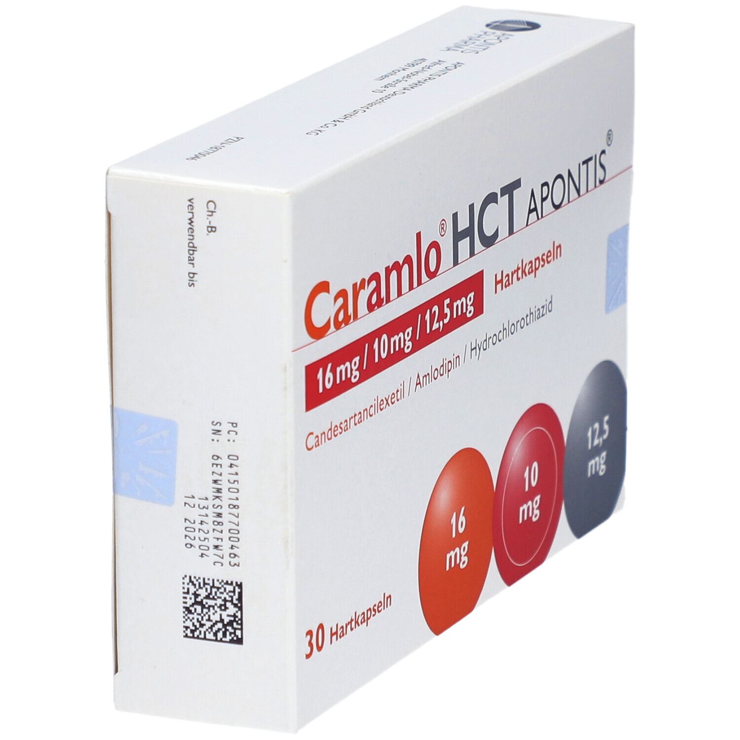 Caramlo HCT Apontis 16 mg/10 mg/12,5 mg Hartkaps. 30 St Hartkapseln