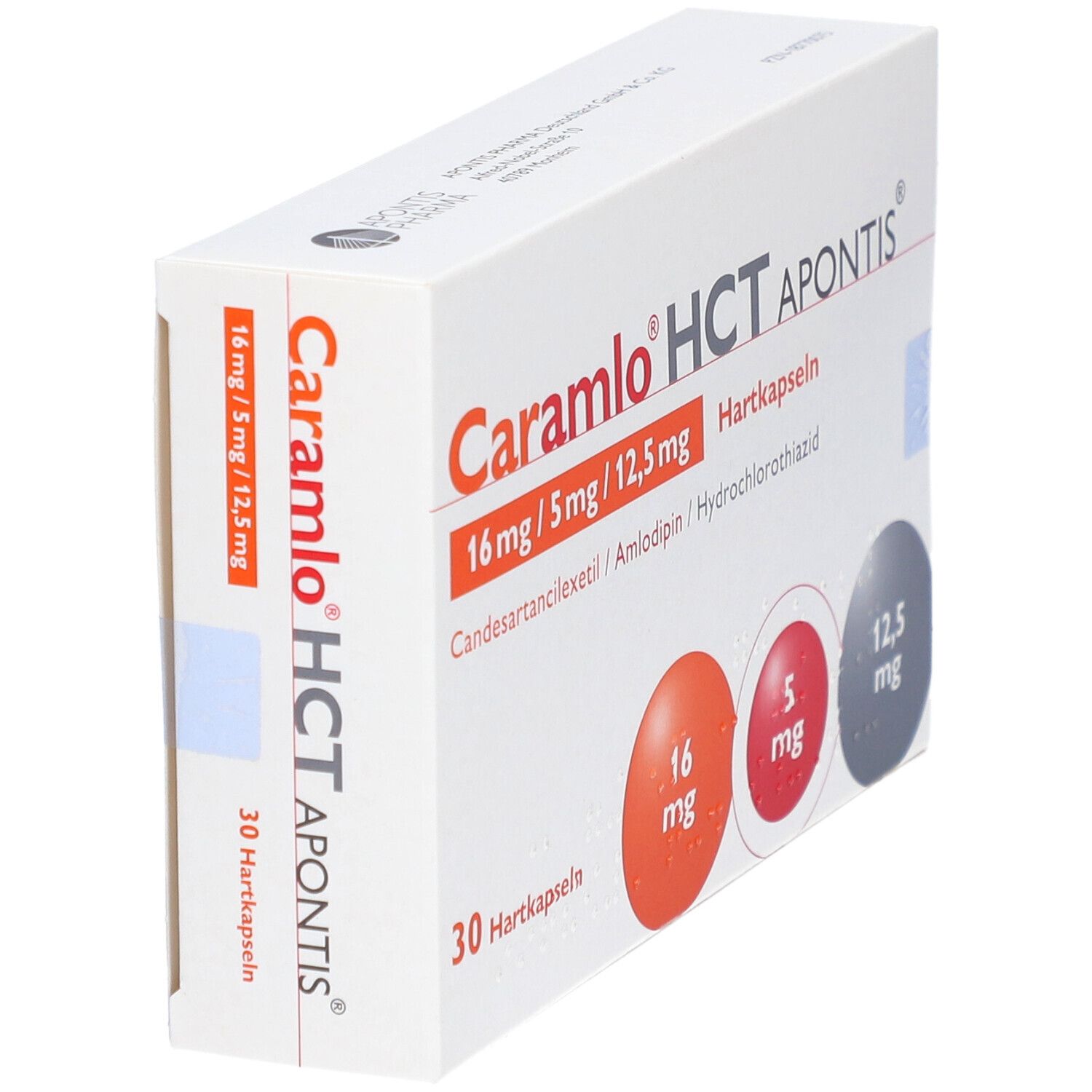 Caramlo HCT Apontis 16 mg/5 mg/12,5 mg Hartkaps. 30 St Hartkapseln