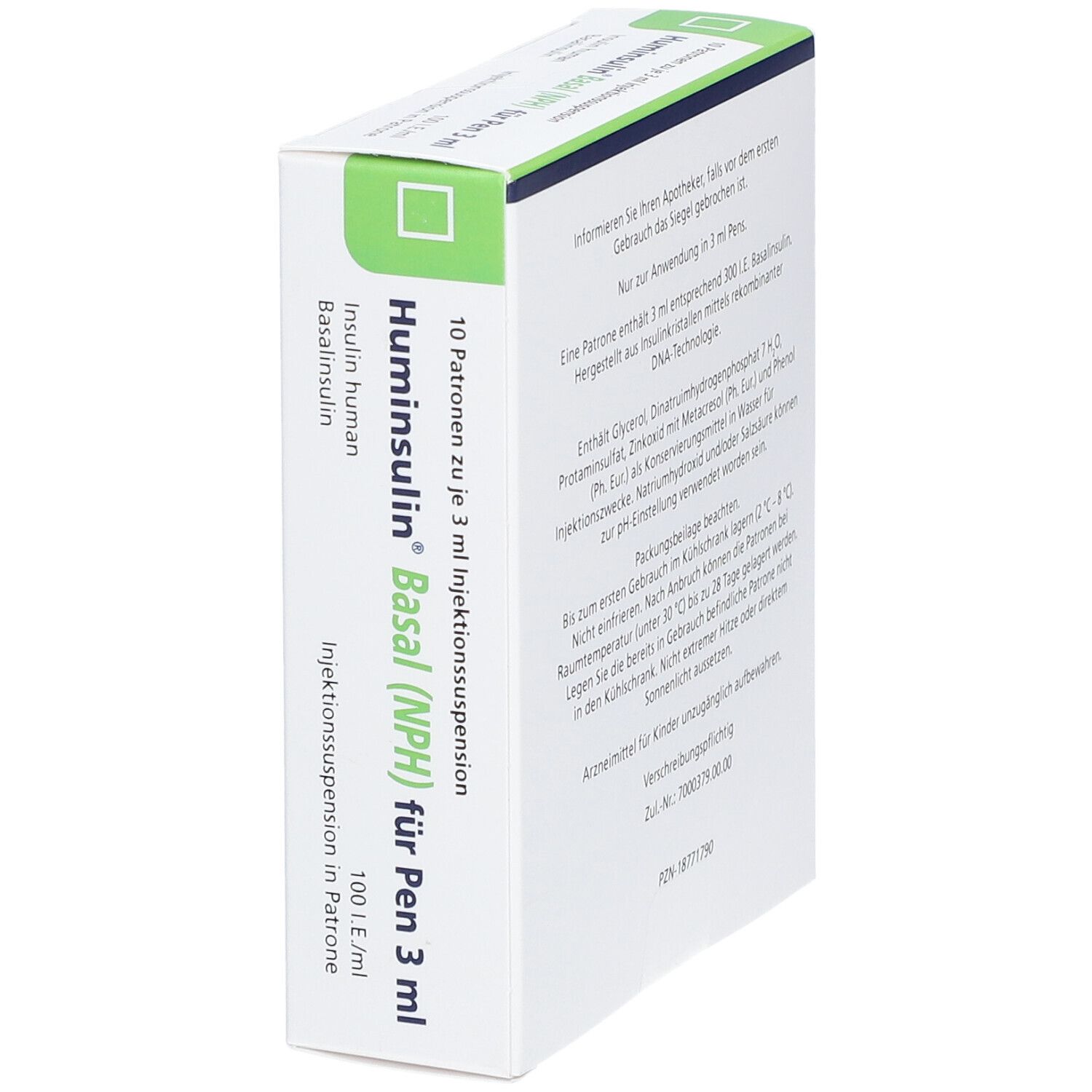 HUMINSULIN Basal NPH f.Pen 3ml 100 I.E./ml Inj.-S.