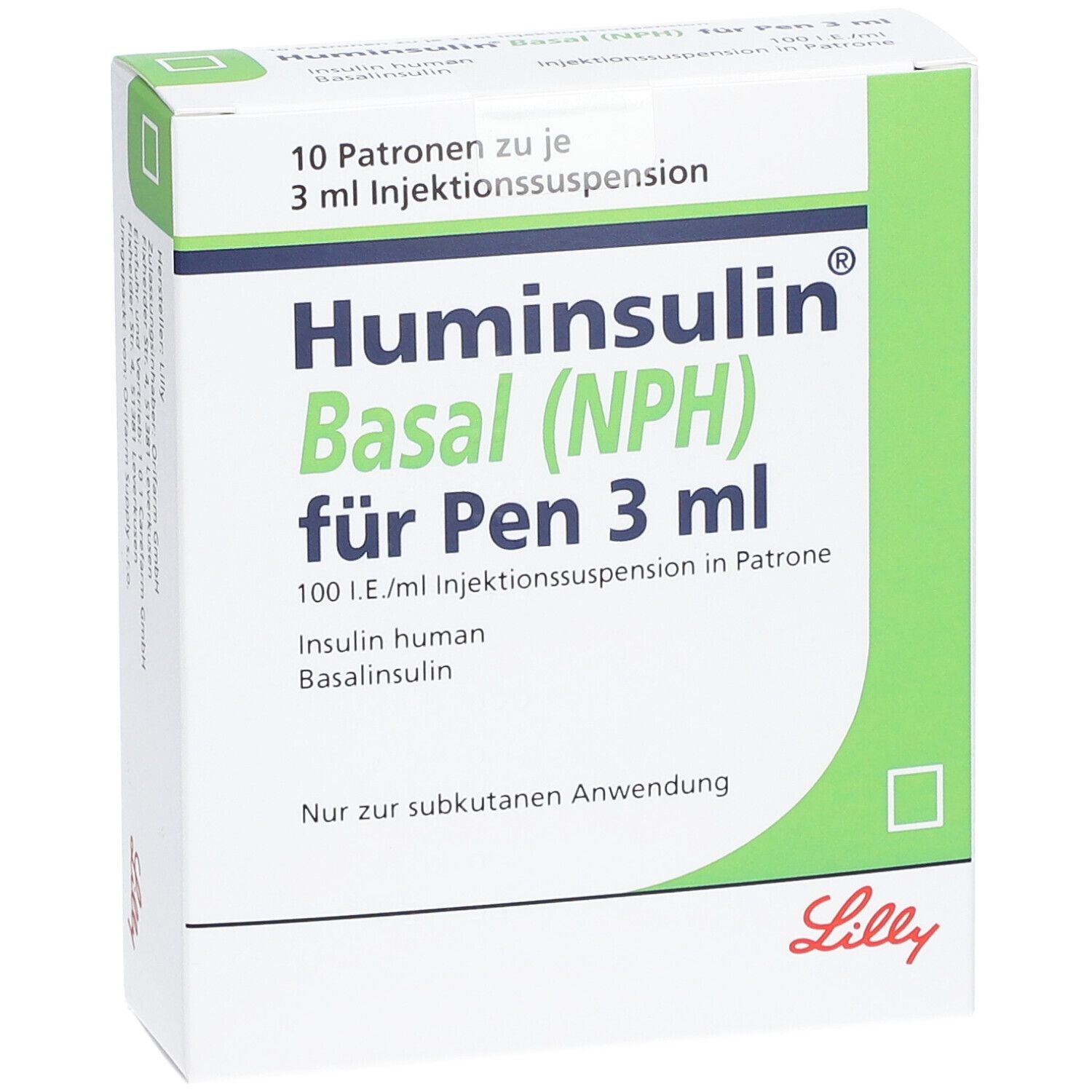 HUMINSULIN Basal NPH f.Pen 3ml 100 I.E./ml Inj.-S.