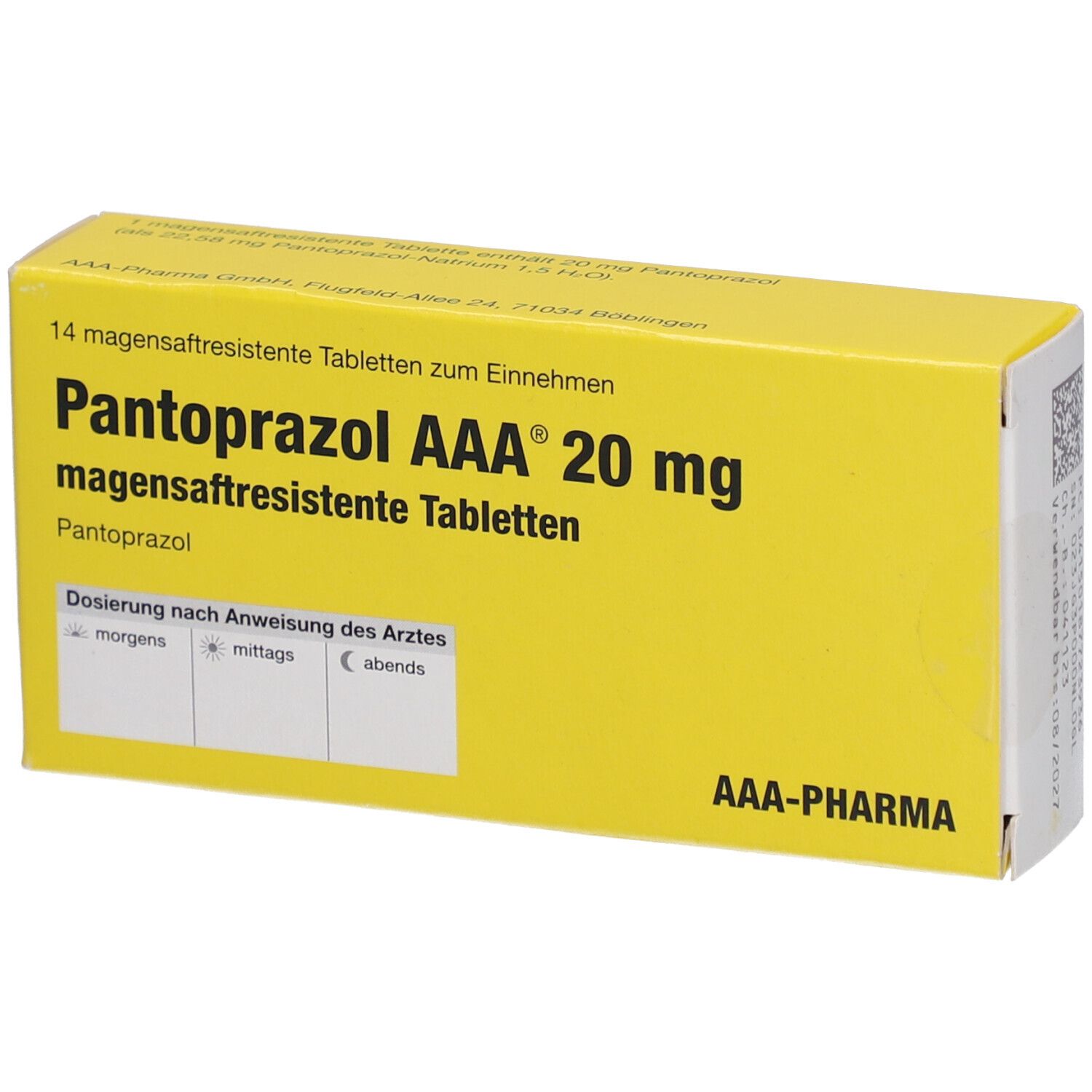 PANTOPRAZOL AAA 20 mg magensaftres.Tabletten