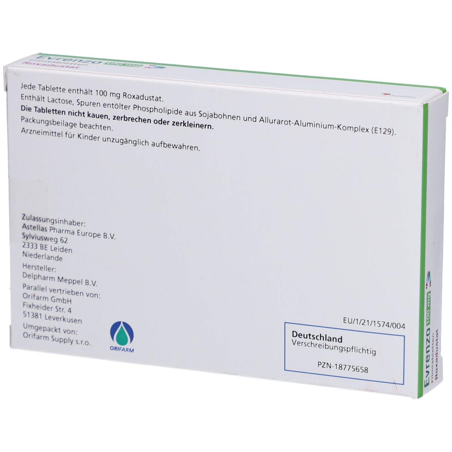 EVRENZO 100 mg Filmtabletten