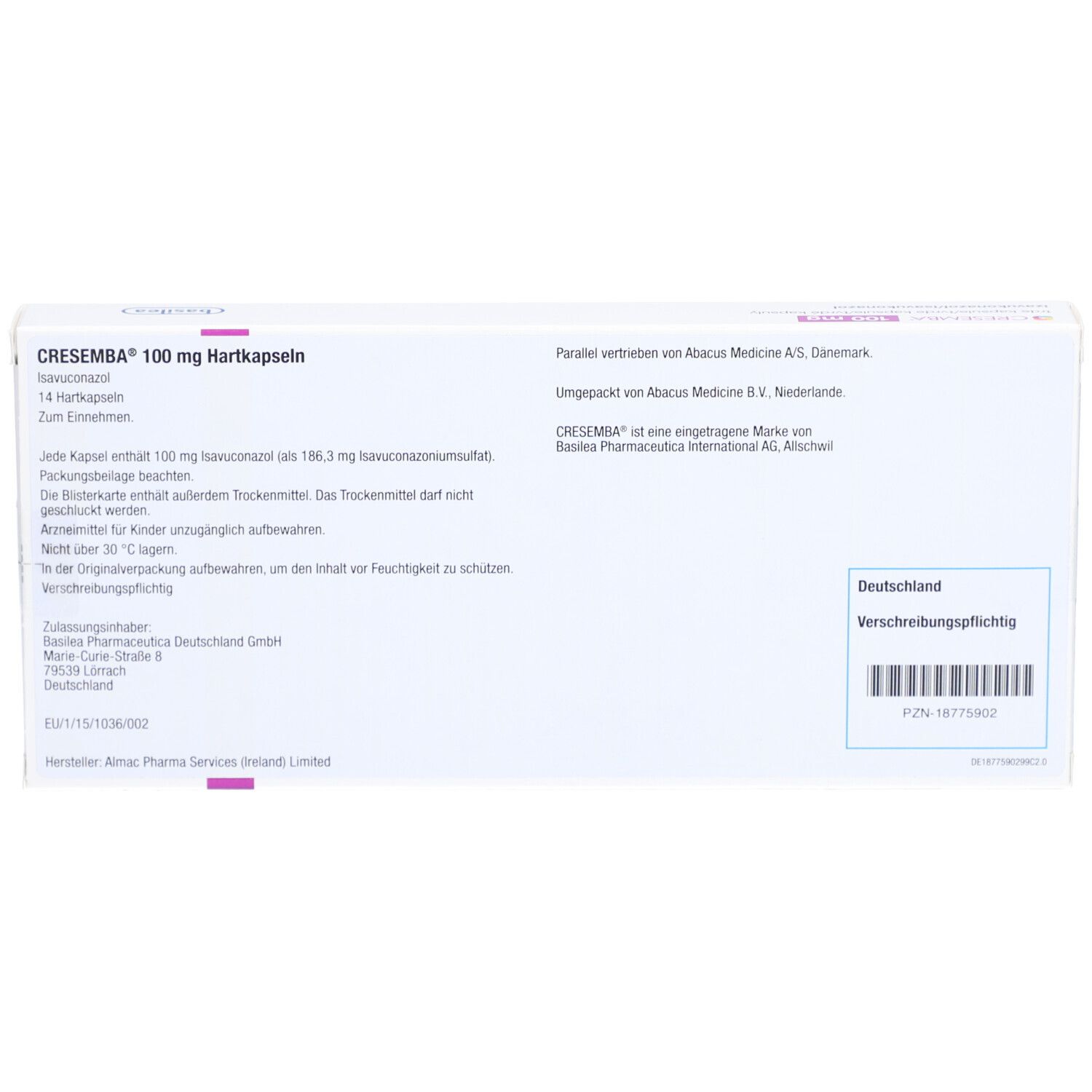 CRESEMBA 100 mg Hartkapseln