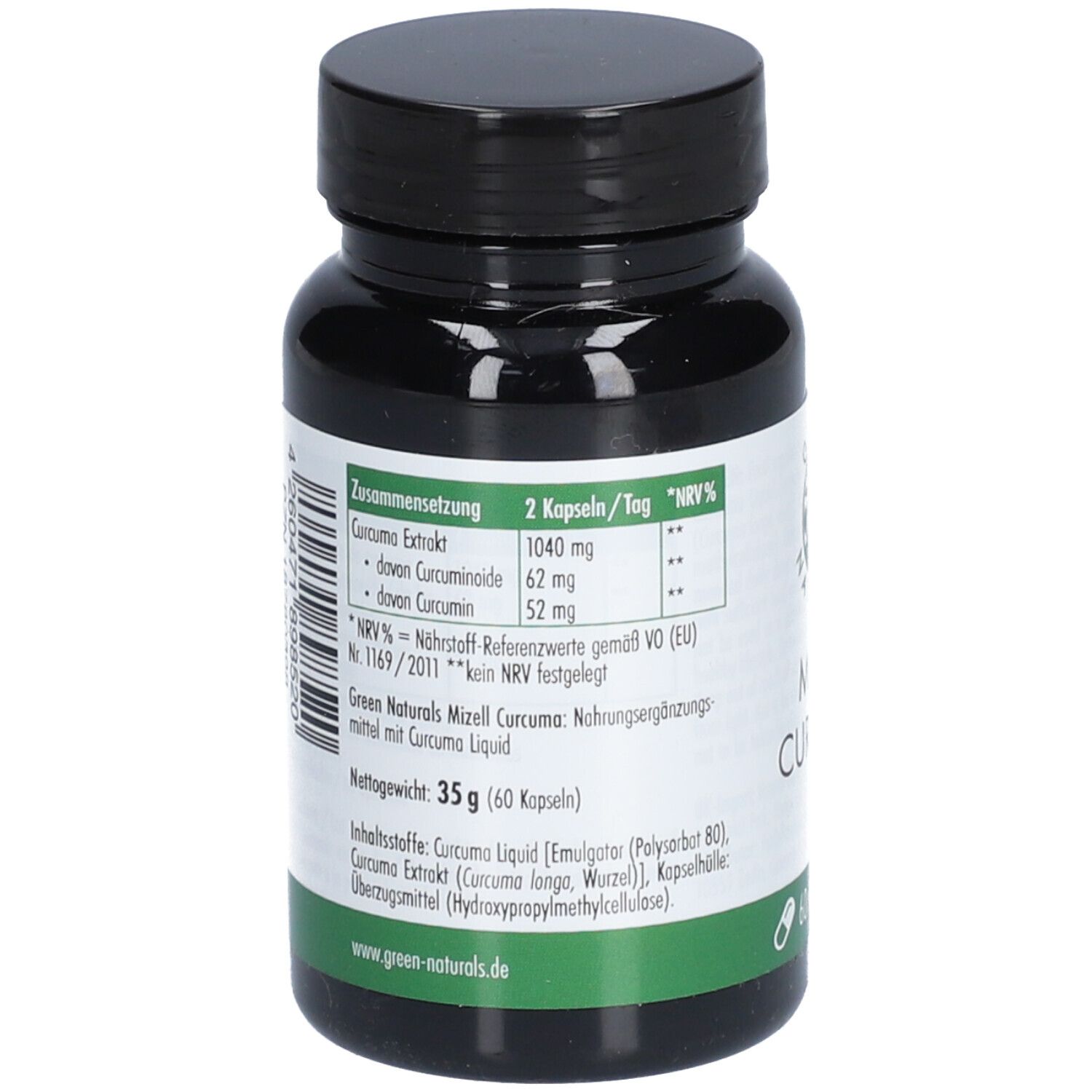 Green Naturals Mizell Curcuma 1040 mg hochdos.Kps. 60 St Kapseln