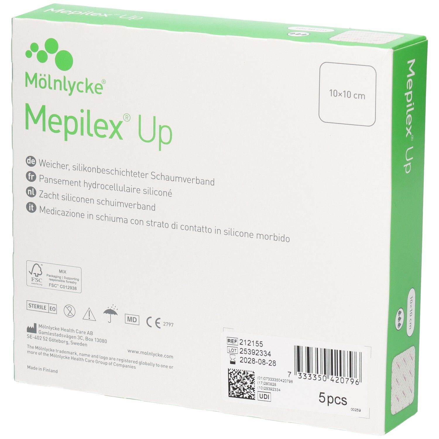 Mepilex Up Schaumverband 10 x 10 cm
