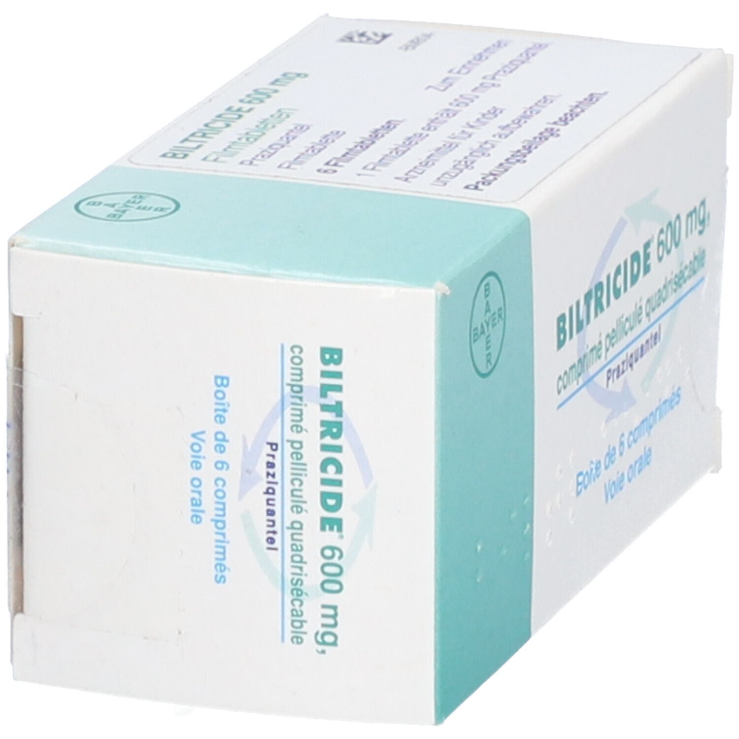 Biltricide 600 mg Filmtabletten 6 St