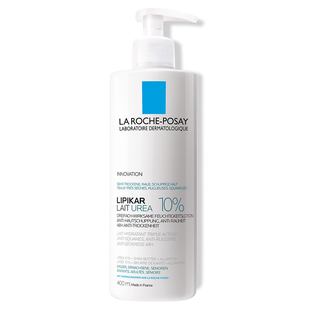 La Roche Posay Lipikar Lait Urea 10 %: Feuchtigkeitsspendende Körperlotion mit 10 % Urea für sehr trockene Haut - Jetzt 