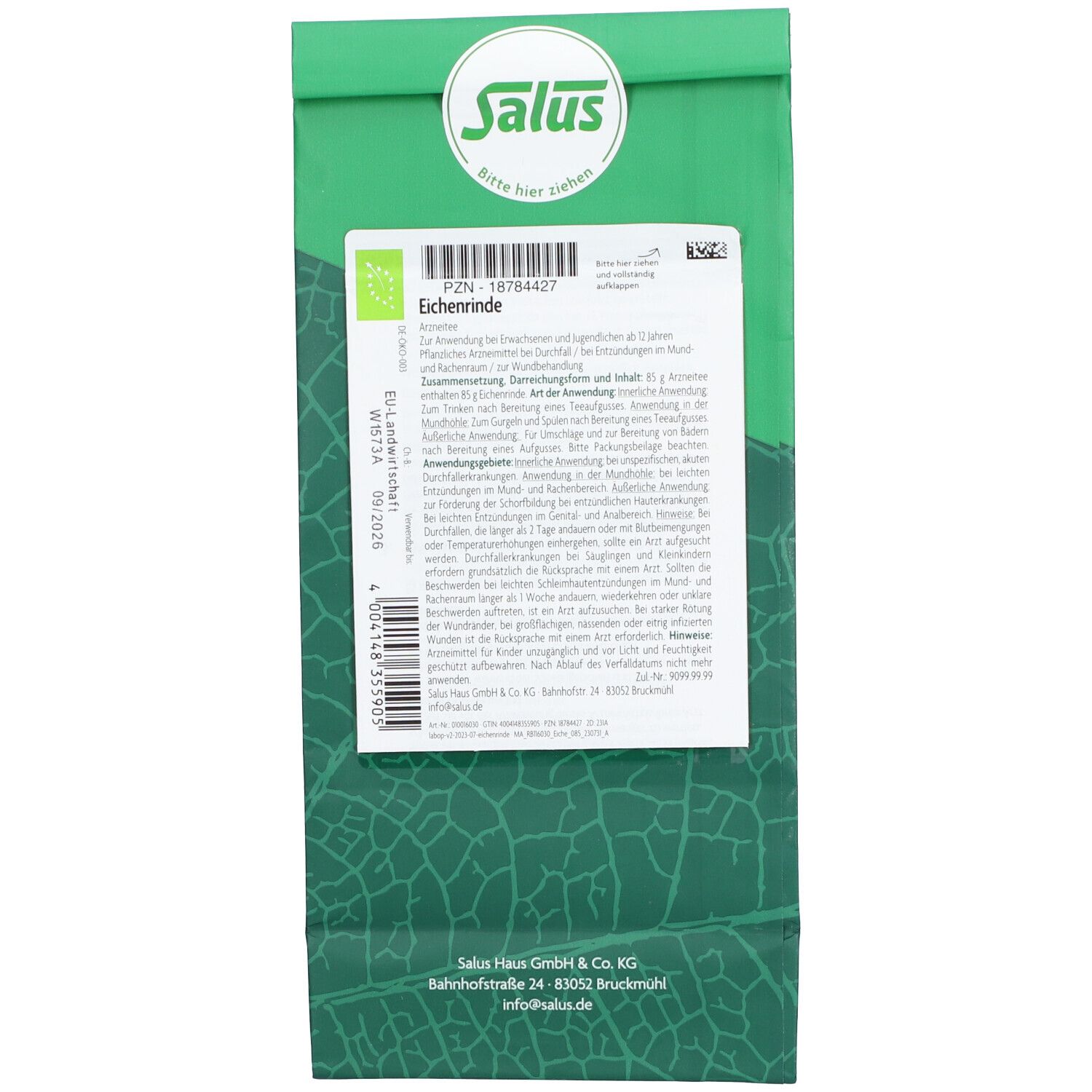 Eichenrinde Bio Tee Salus 85 g