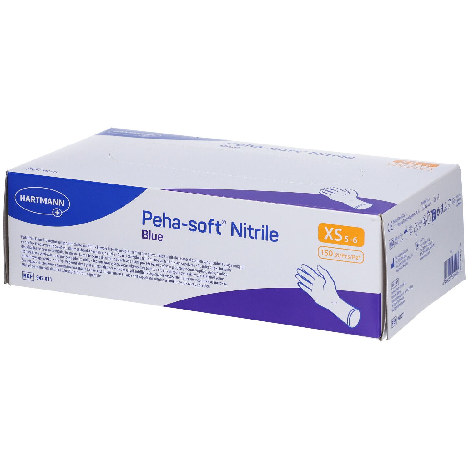 Peha-soft® nitrile blue puderfrei XS