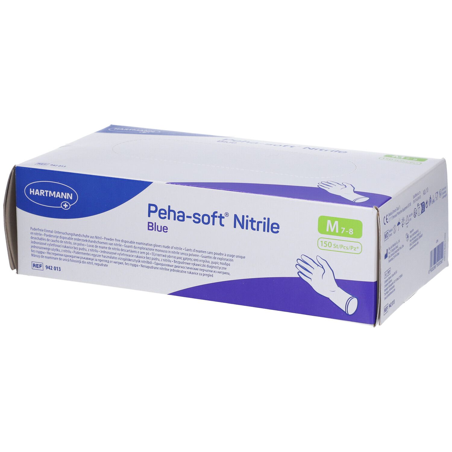 Peha-soft® nitrile blue puderfrei M