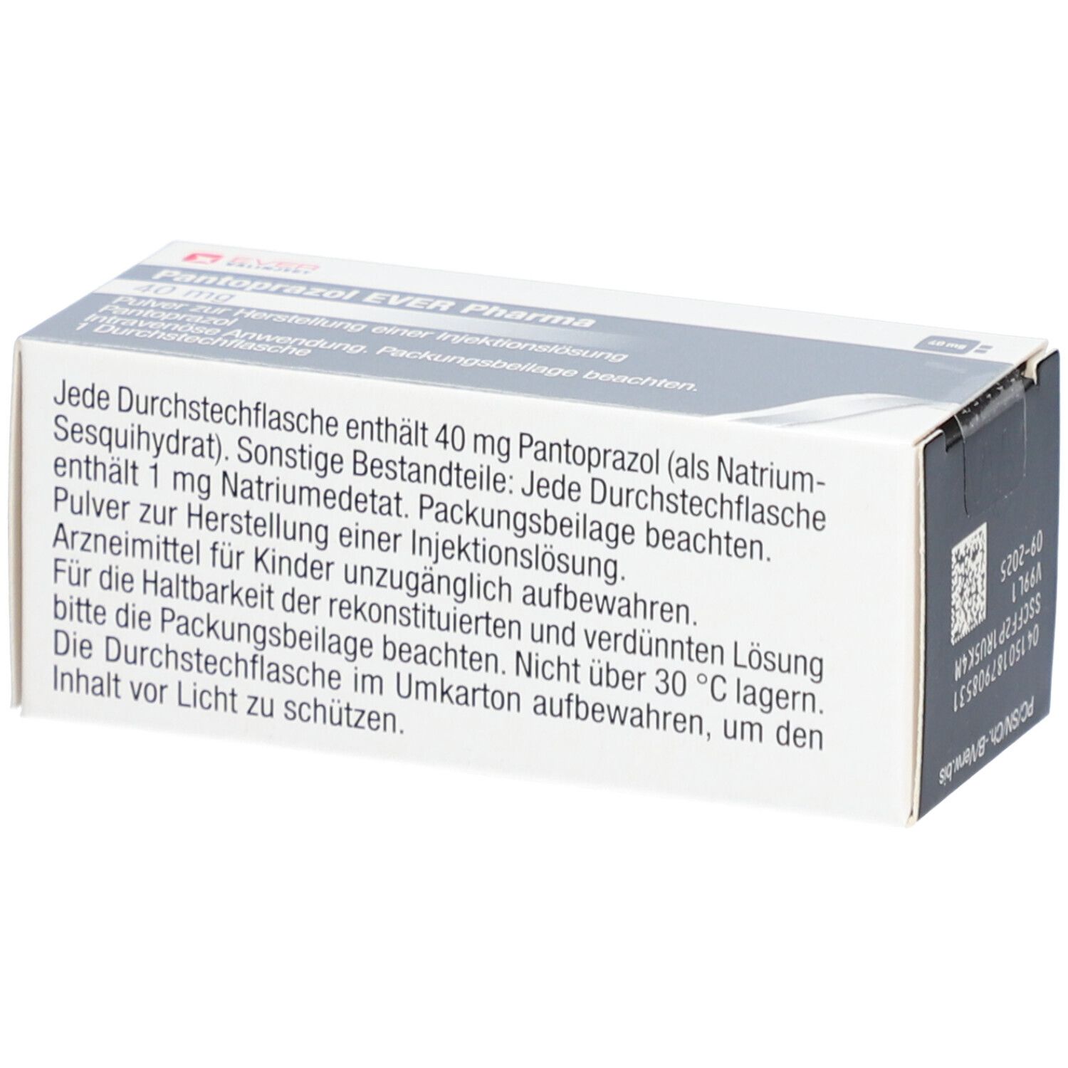 PANTOPRAZOL EVER Pharma 40 mg Plv.z.H.e.Inj.-Lsg.