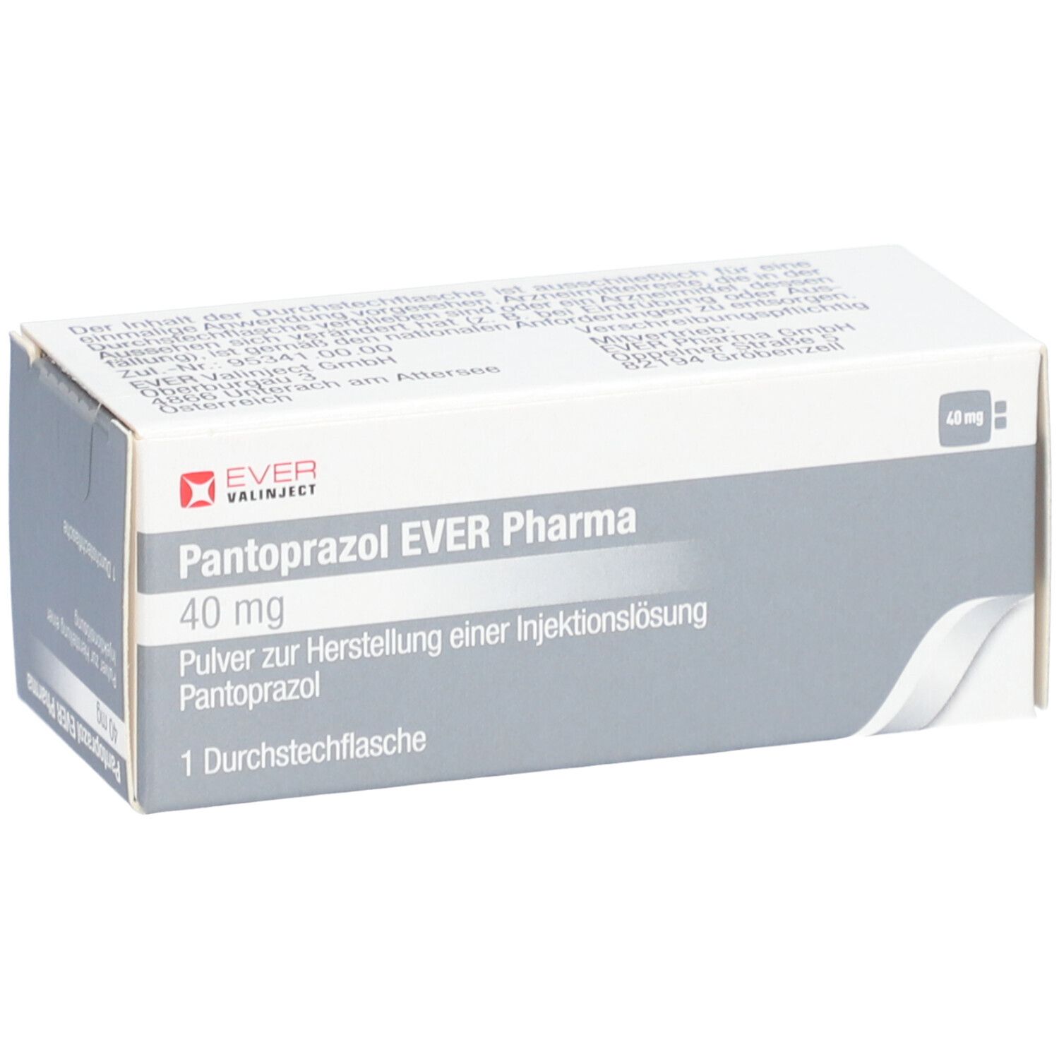 PANTOPRAZOL EVER Pharma 40 mg Plv.z.H.e.Inj.-Lsg.