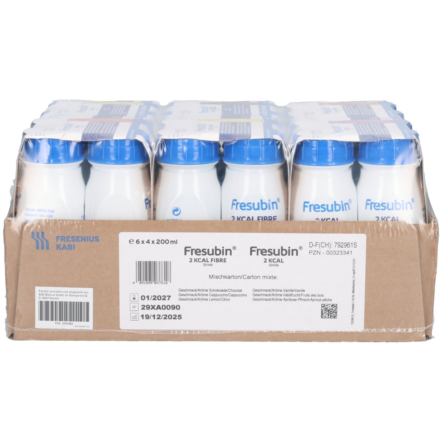 Fresubin 2 kcal Drink Mischkarton Trinkflasche 24x200 ml Lösung