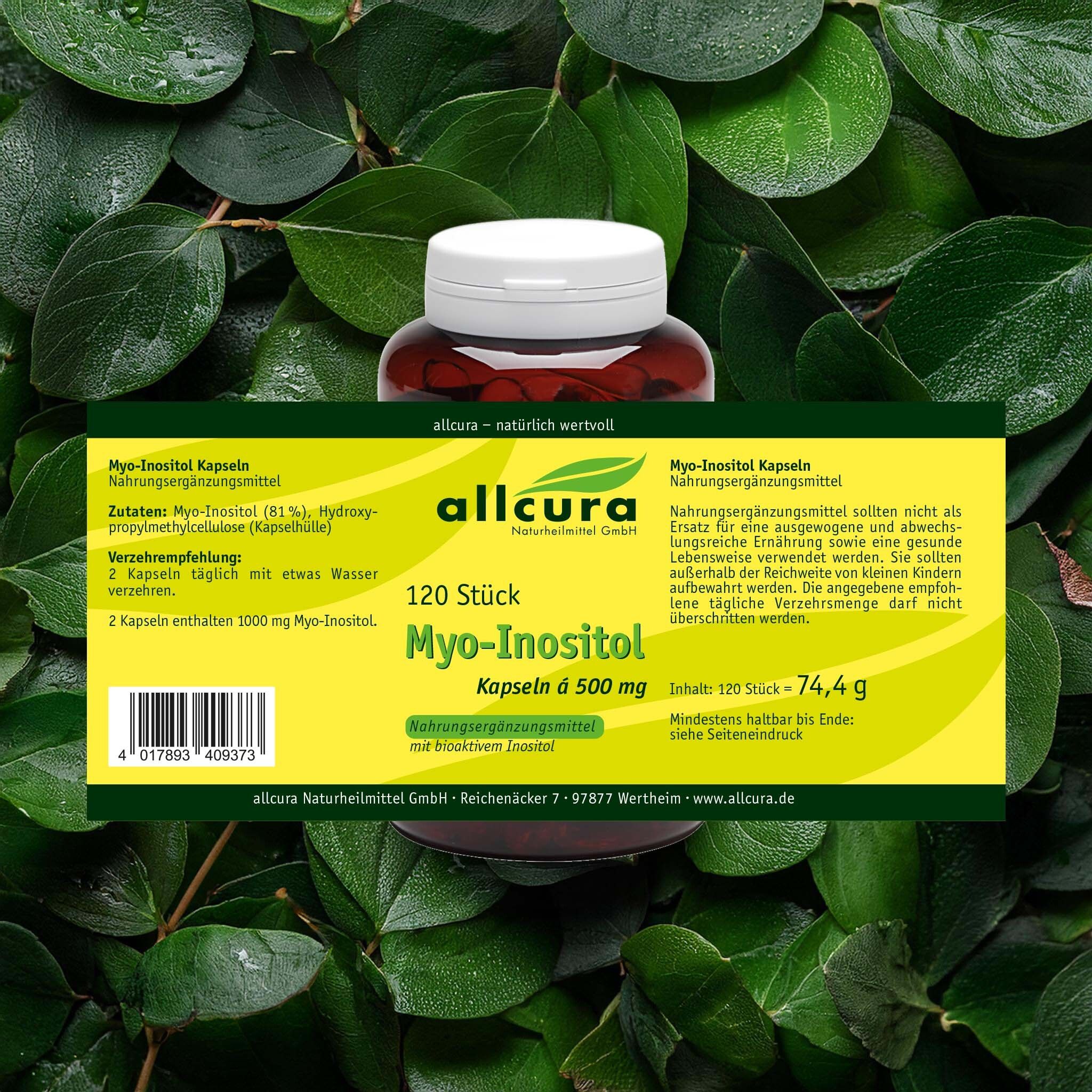 allcura Myo-Inositol 500 mg