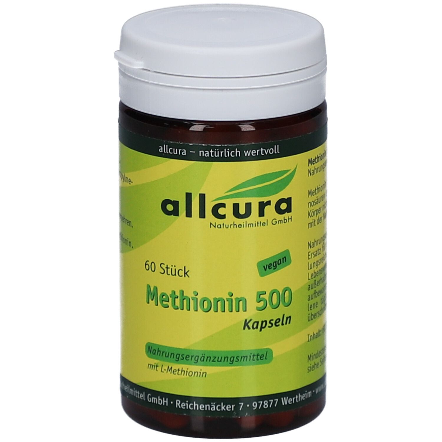 Methionin 500 mg Kapseln 60 St