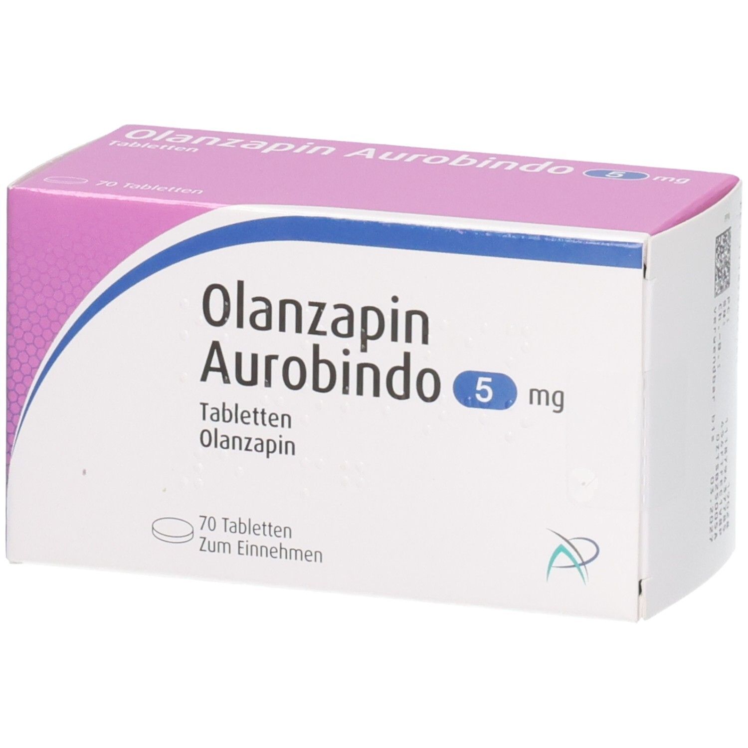 OLANZAPIN Aurobindo 5 mg Tabletten, 70 Tabletten zum Einnehmen.