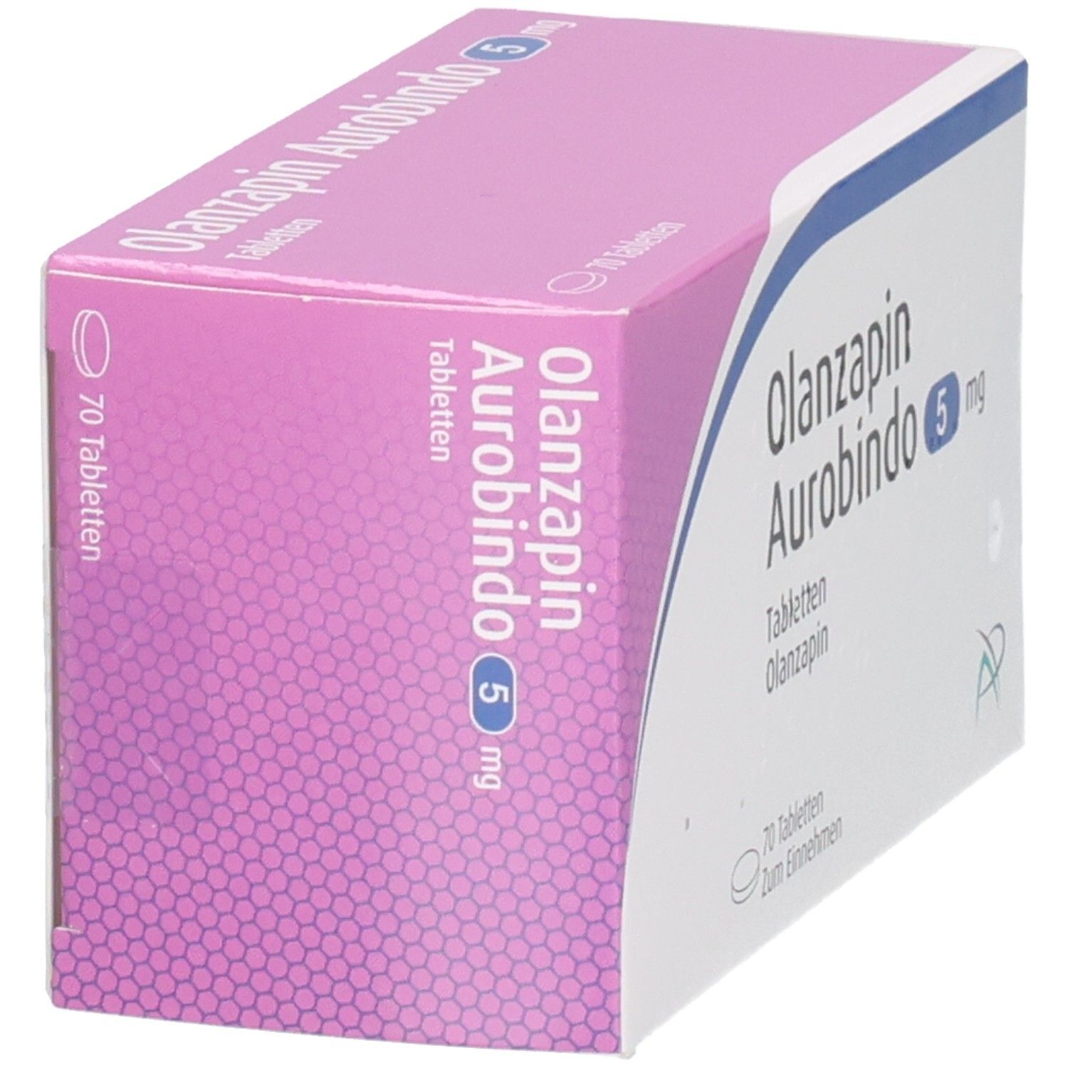 OLANZAPIN Aurobindo 5 mg Tabletten, 70 Tabletten zum Einnehmen.