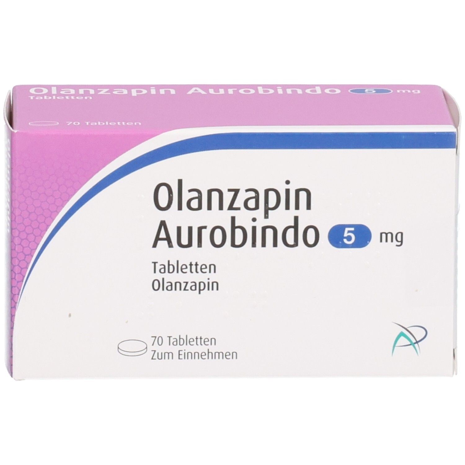 OLANZAPIN Aurobindo 5 mg Tabletten, 70 Tabletten zum Einnehmen.