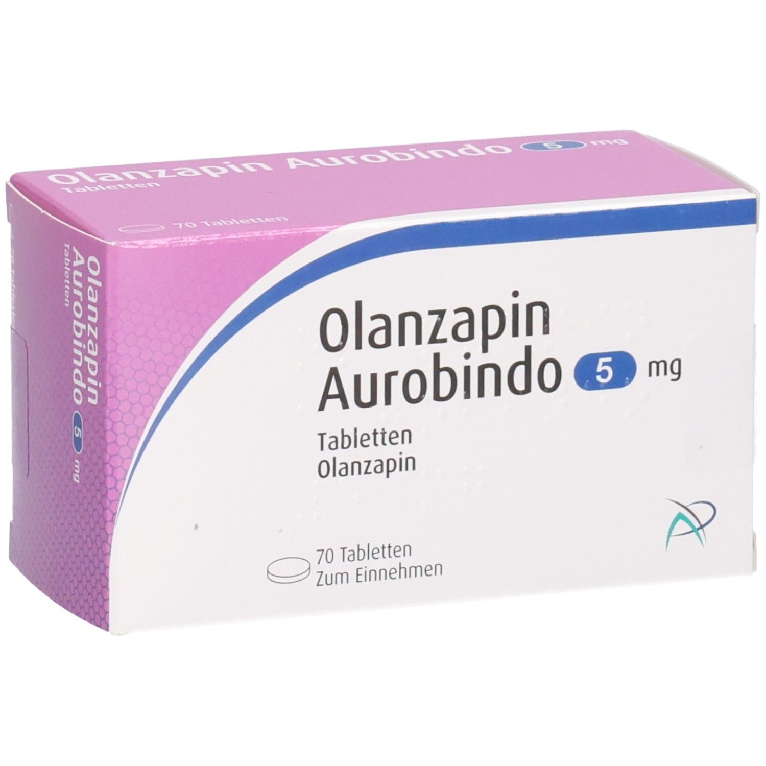 OLANZAPIN Aurobindo 5 mg Tabletten, 70 Tabletten zum Einnehmen.
