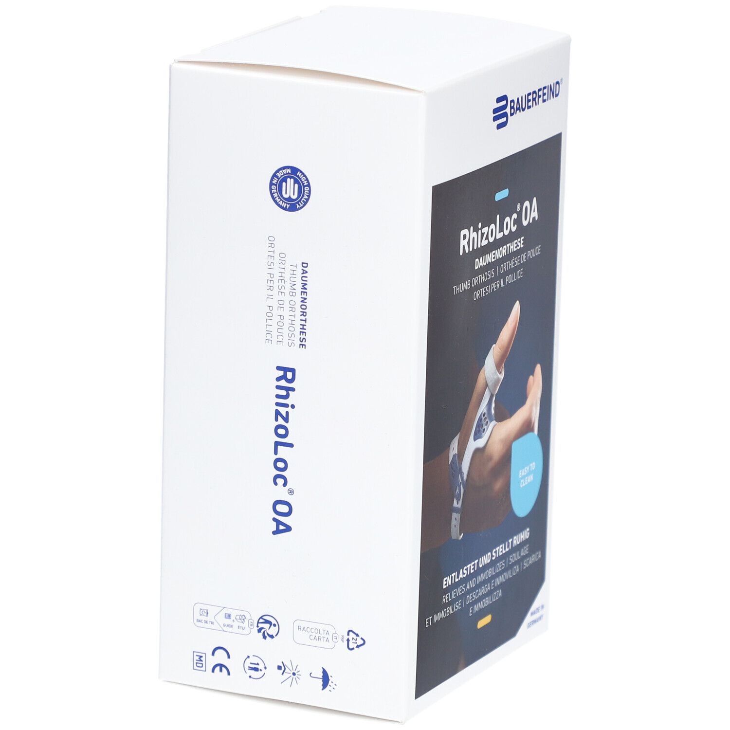 RhizoLoc® OA Daumenorthesen links Gr.1 titan
