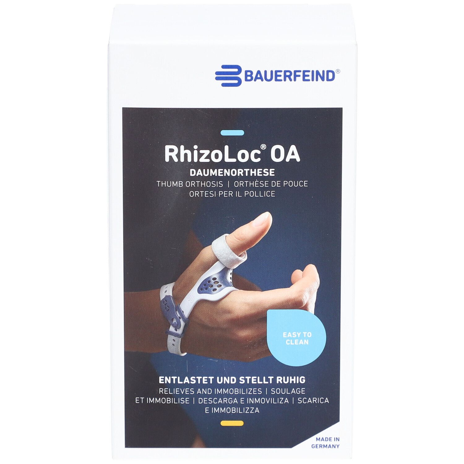 RhizoLoc® OA Daumenorthesen links Gr.1 titan