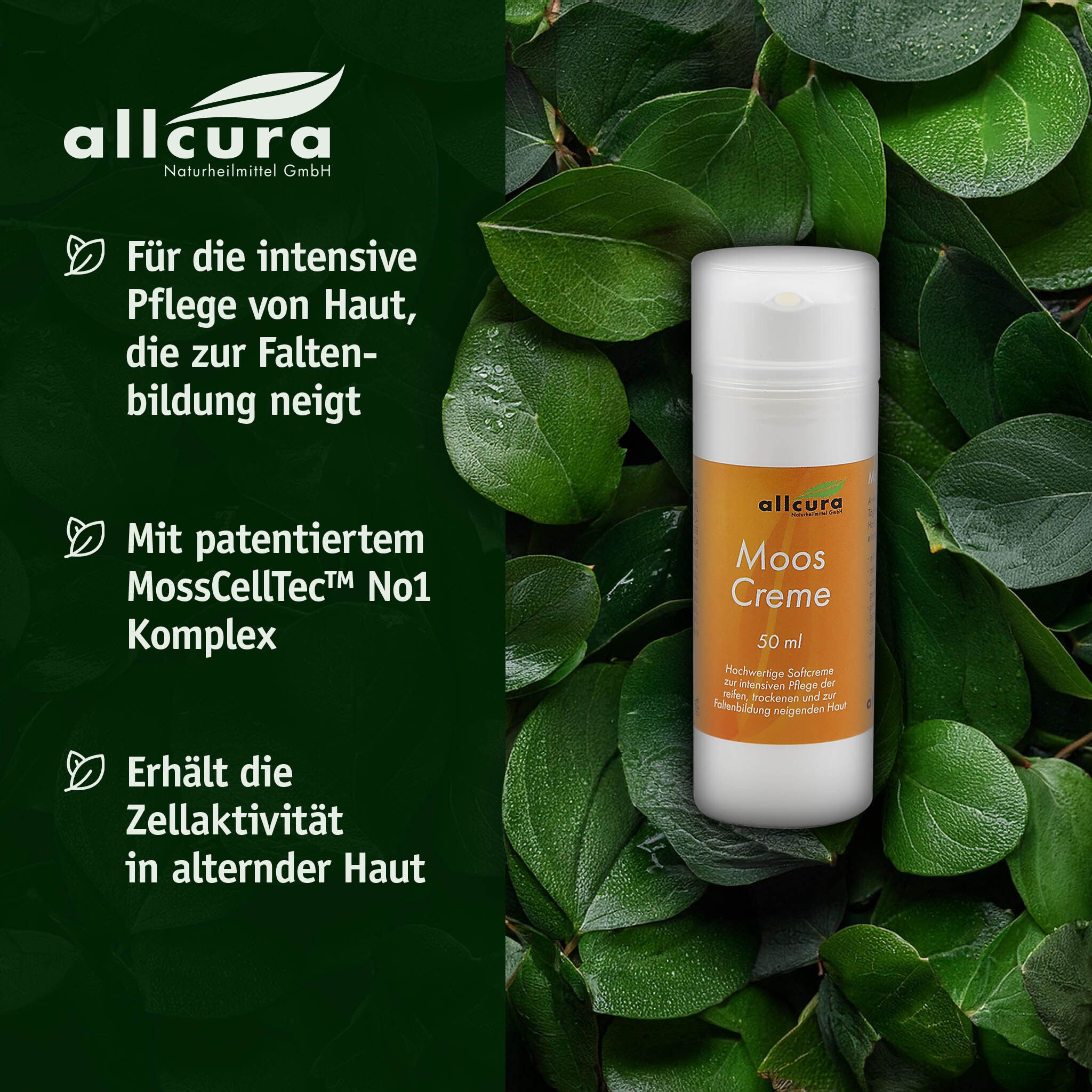 allcura MOOS Creme mit Wirkstoff MossCellTec™ No1.