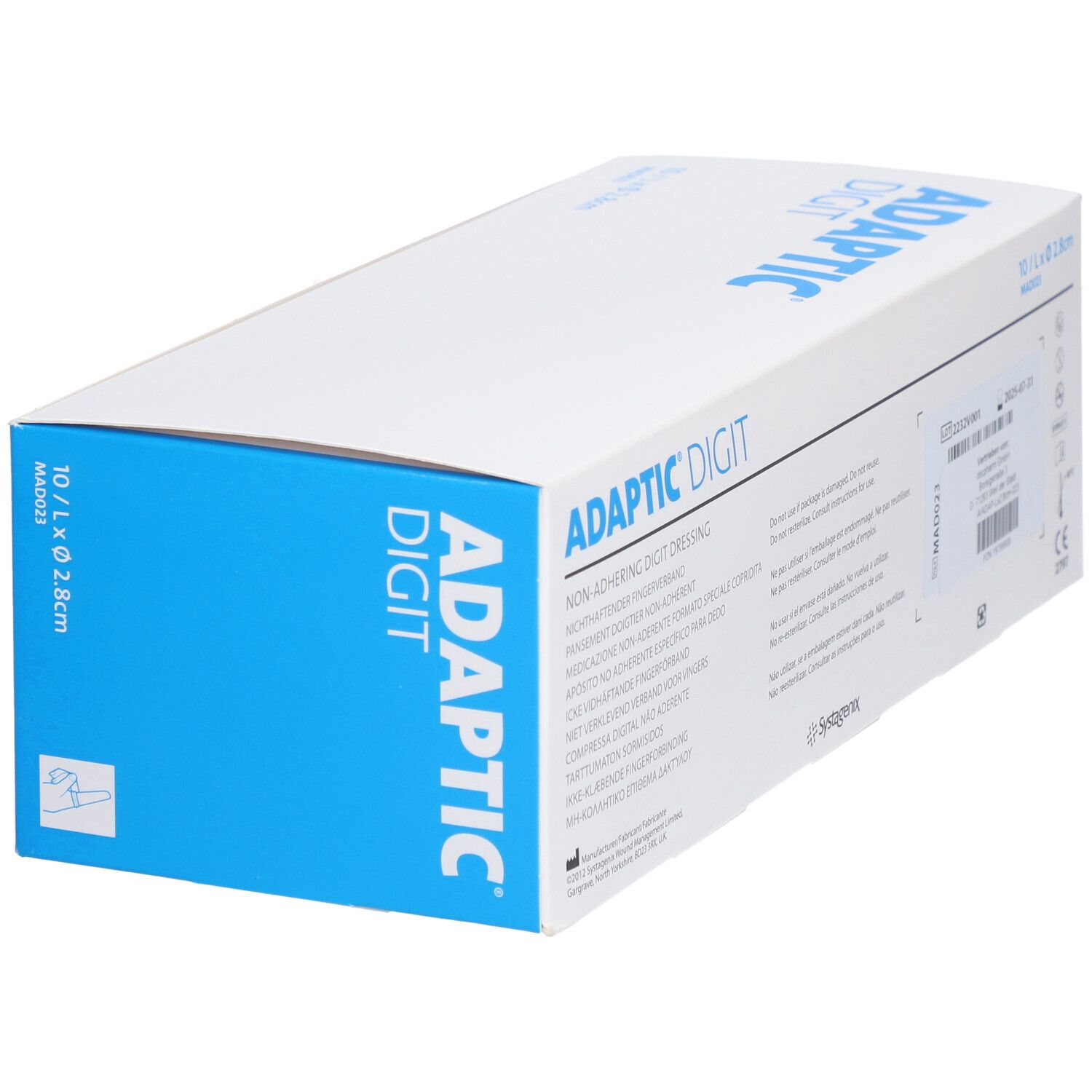 3M™ Adaptic™ Digit Nicht haftender Silikon-Wundverband, MAD023, 2,8 cm Diameter, Large