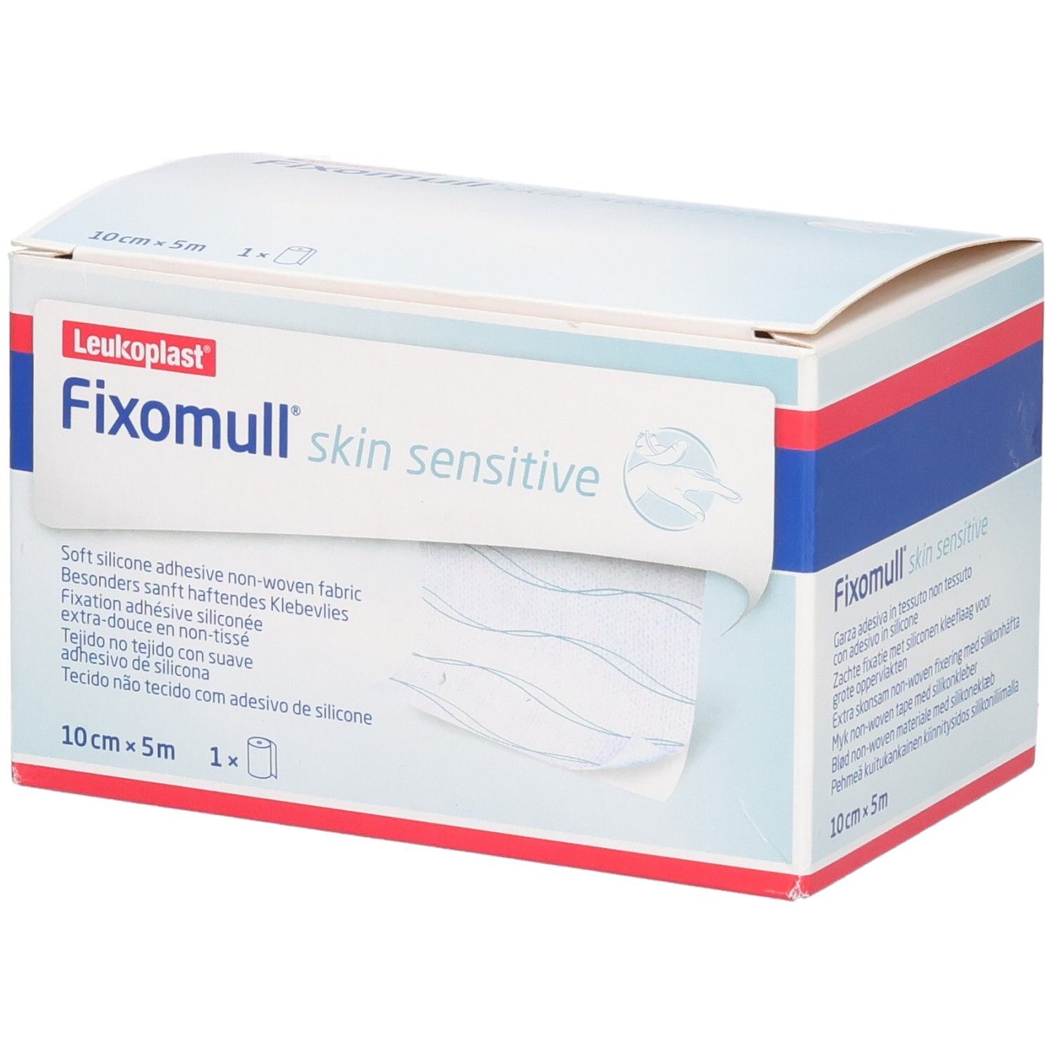 Fixomull Skin Sensitive 10 cmx5 m 1 St Verband