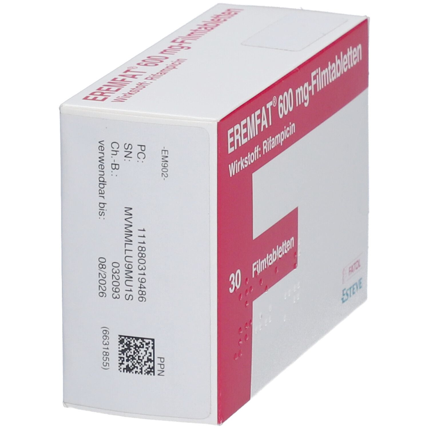 Eremfat 600 mg Filmtabletten 30 St