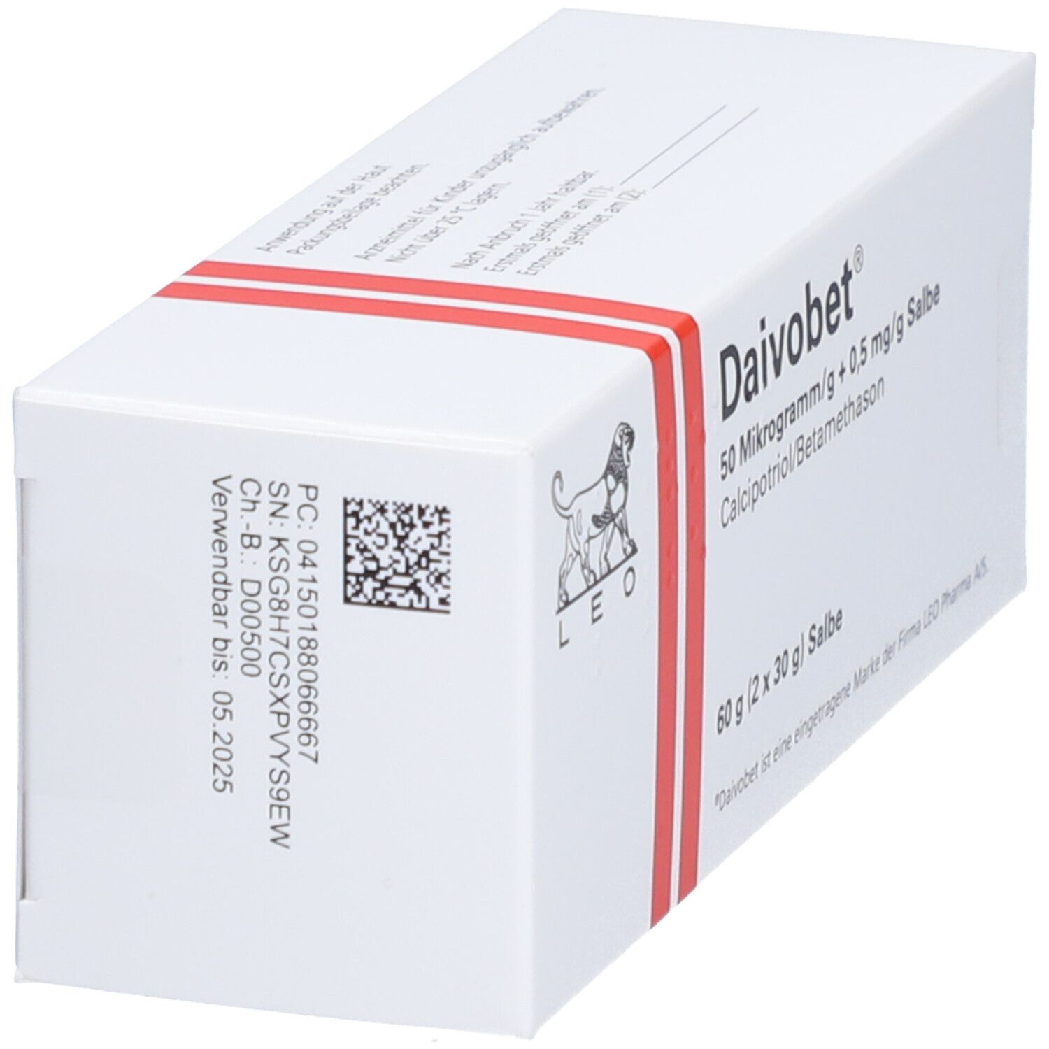 Daivobet 50 Mikrogramm/g + 0,5 mg/g Salbe 60 g