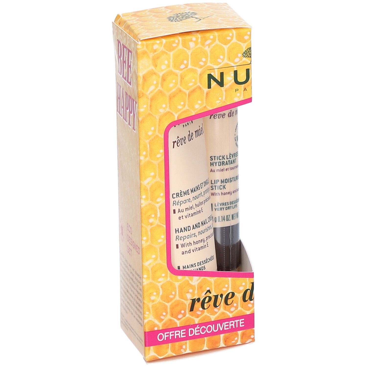 Nuxe Reve de Miel Pflegeset Hand & Lippen 30ml+4g 1 St Kombipackung