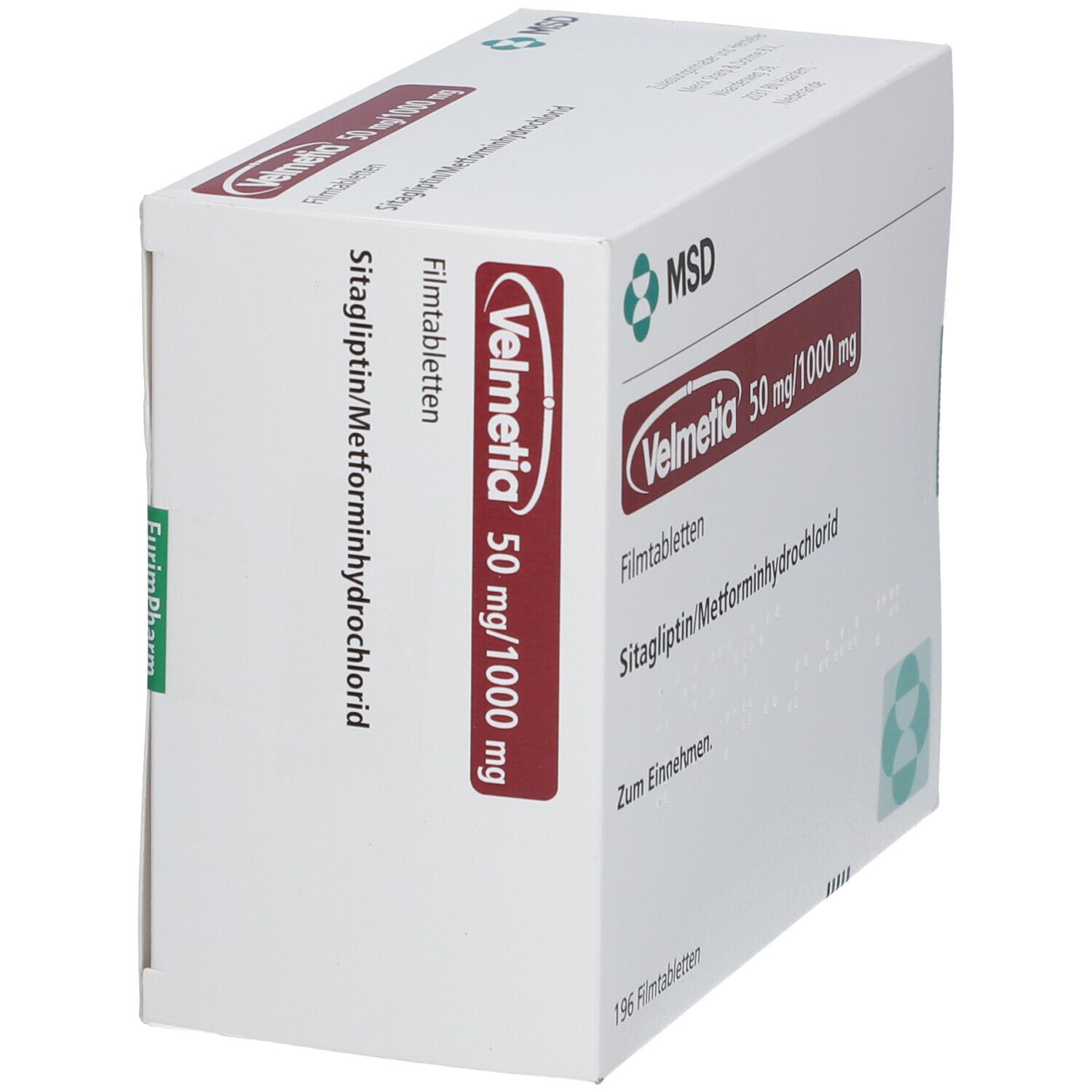 Velmetia 50 mg/1000 mg Filmtabletten 196 St