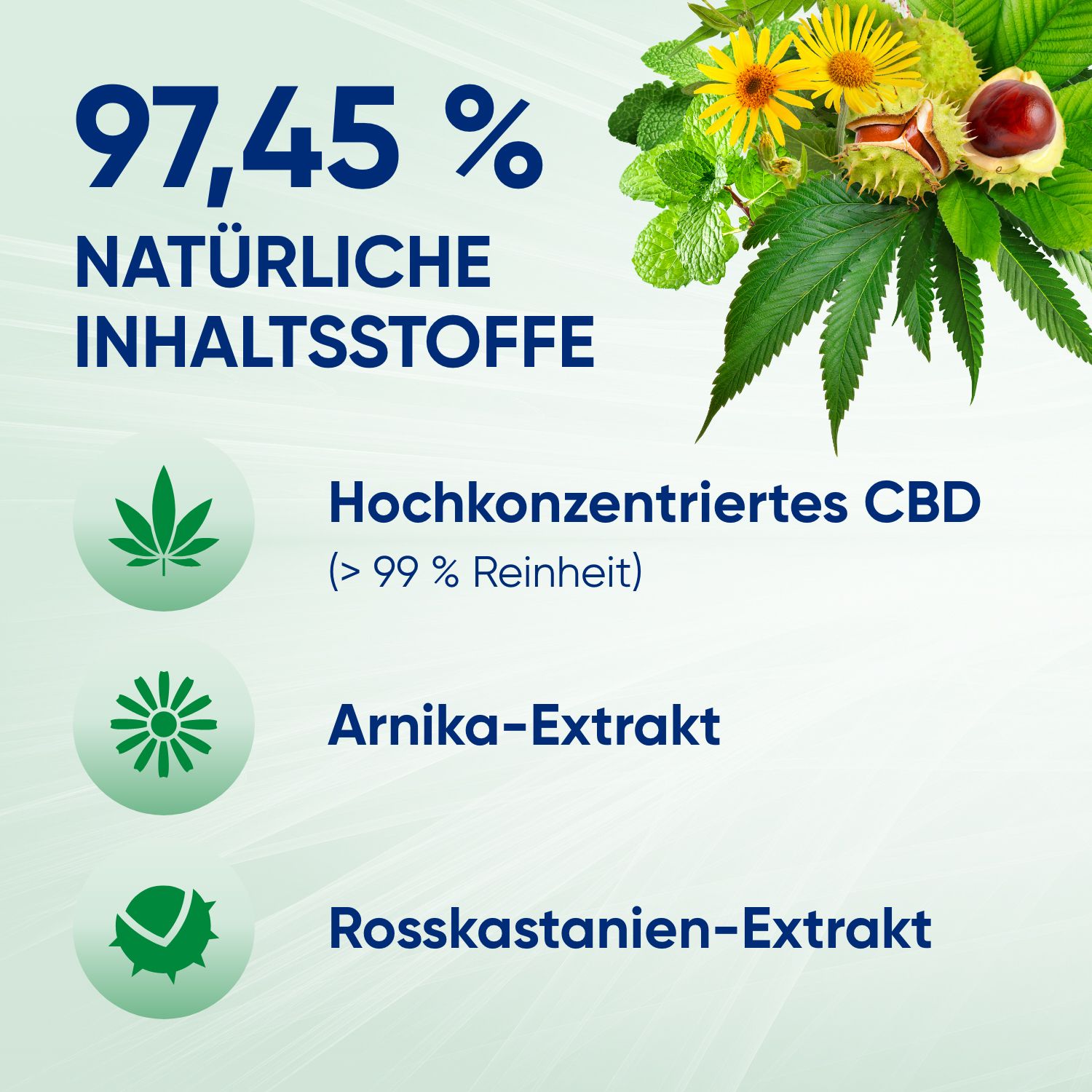 Mobilat® CBD Aktiv-Gel: Vitalisierendes und pflegendes Gel zur Entspannung beanspruchter Körperpartien. Mit hochkonzentriertem CBD (>99% Reinheit), Arnika-Extrakt und Rosskastanien-Extrakt.