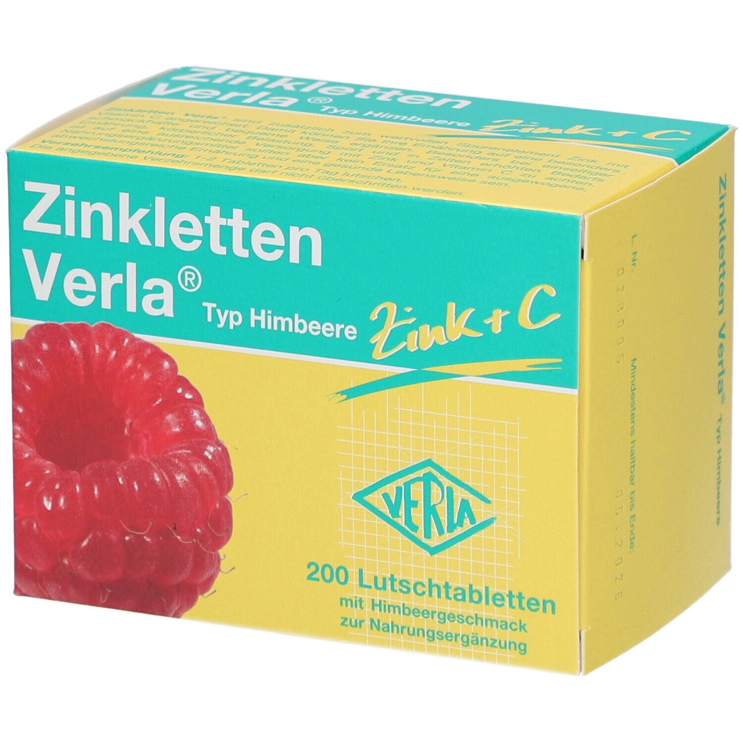 Zinkletten Verla® Himbeere Lutschtabletten