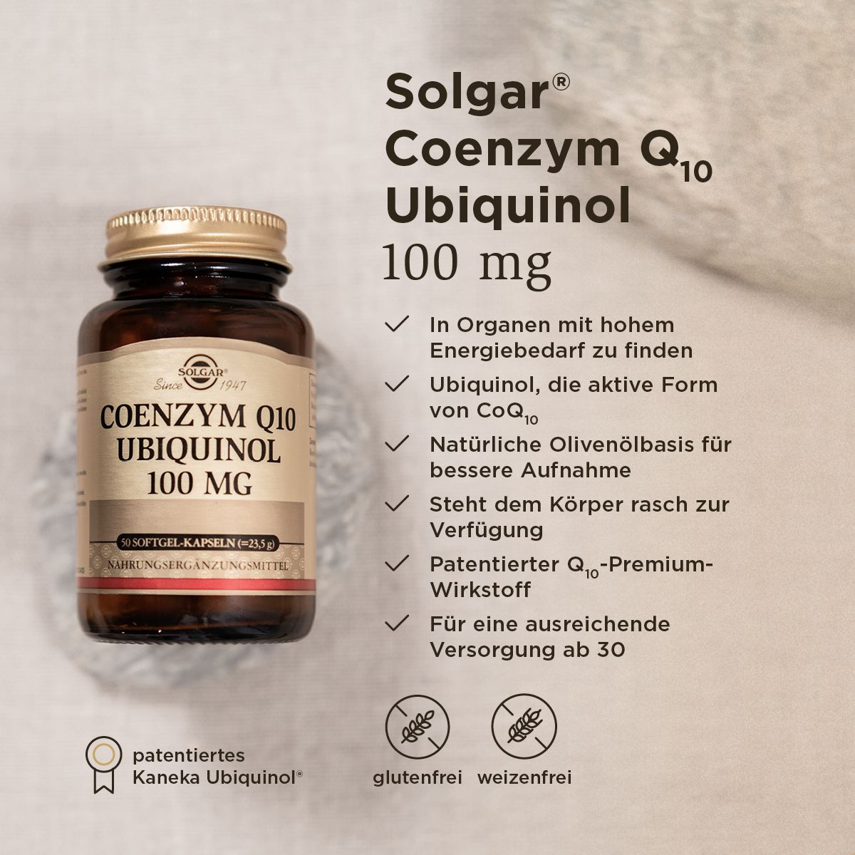 Solgar Coenzym Q10 Ubichinol 100 mg Kapseln 50 St