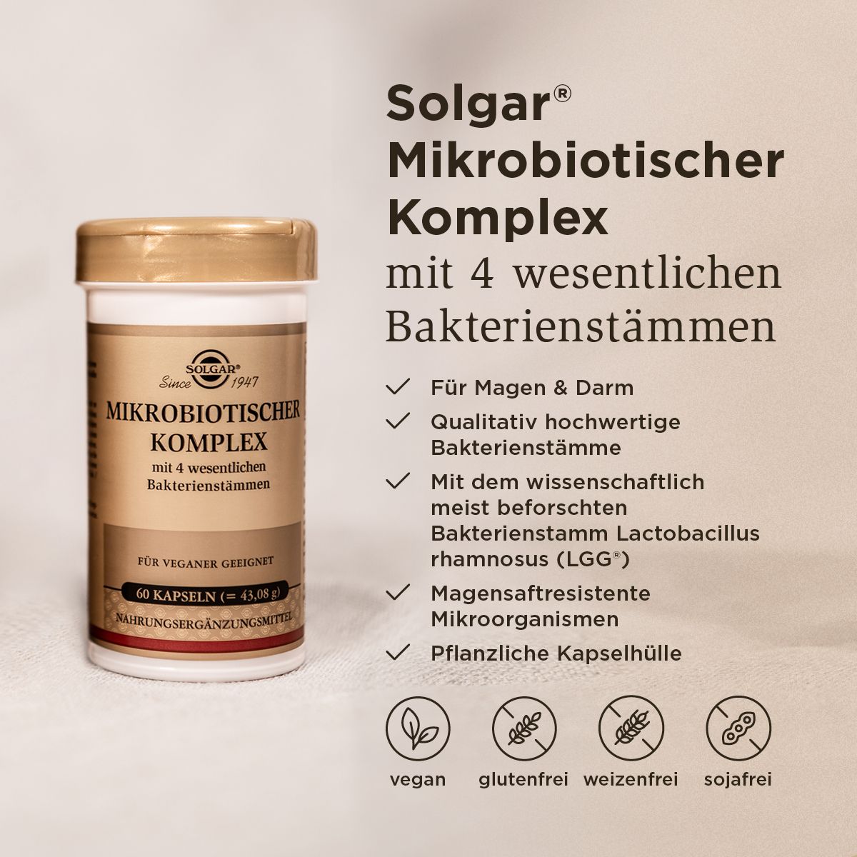 Solgar Mikrobiotischer Komplex Kapseln 60 St