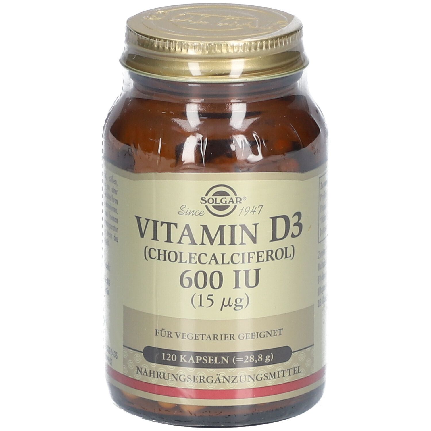 Solgar Vitamin D3 600 I.e. Kapseln 120 St