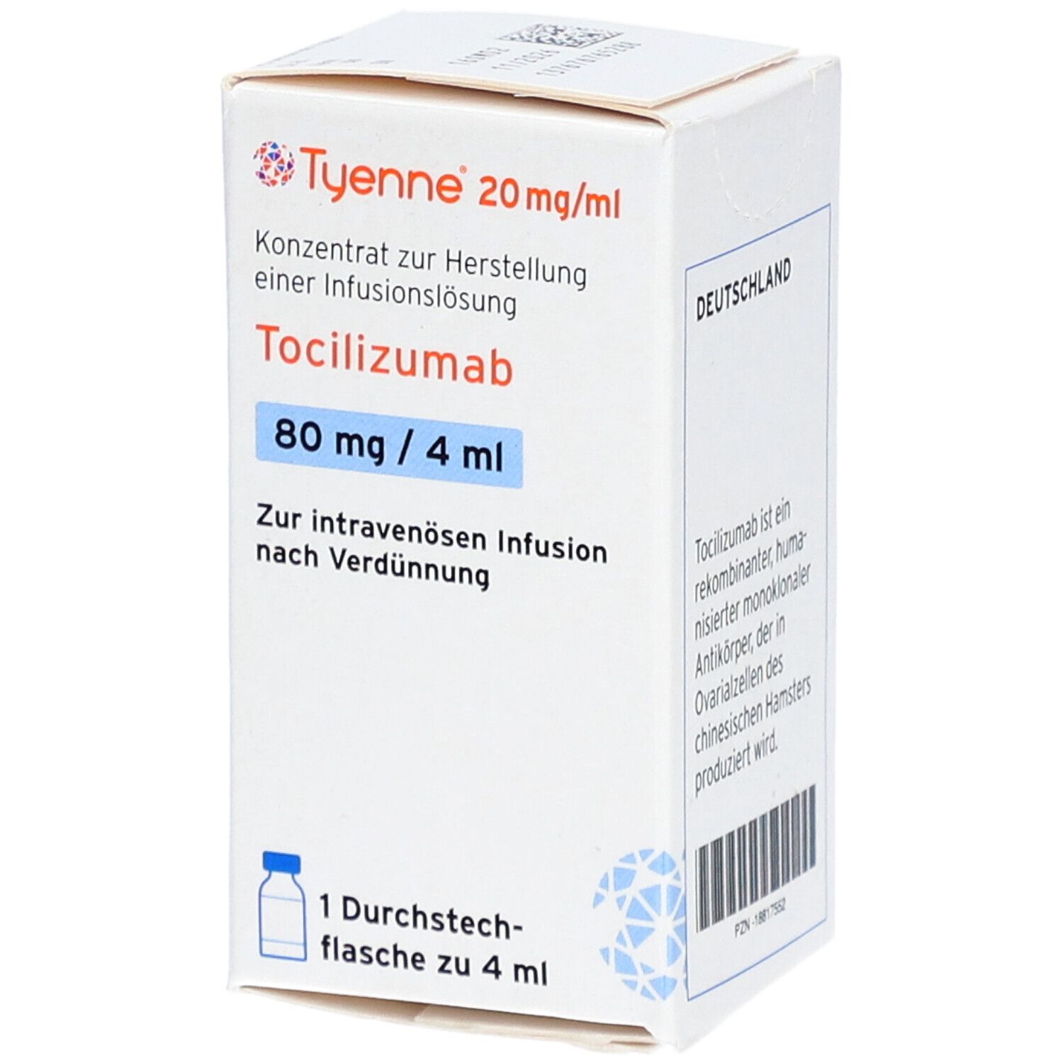 TYENNE 20 mg/ml 80 mg Konz.z.Herst.e.Inf.-Lsg.