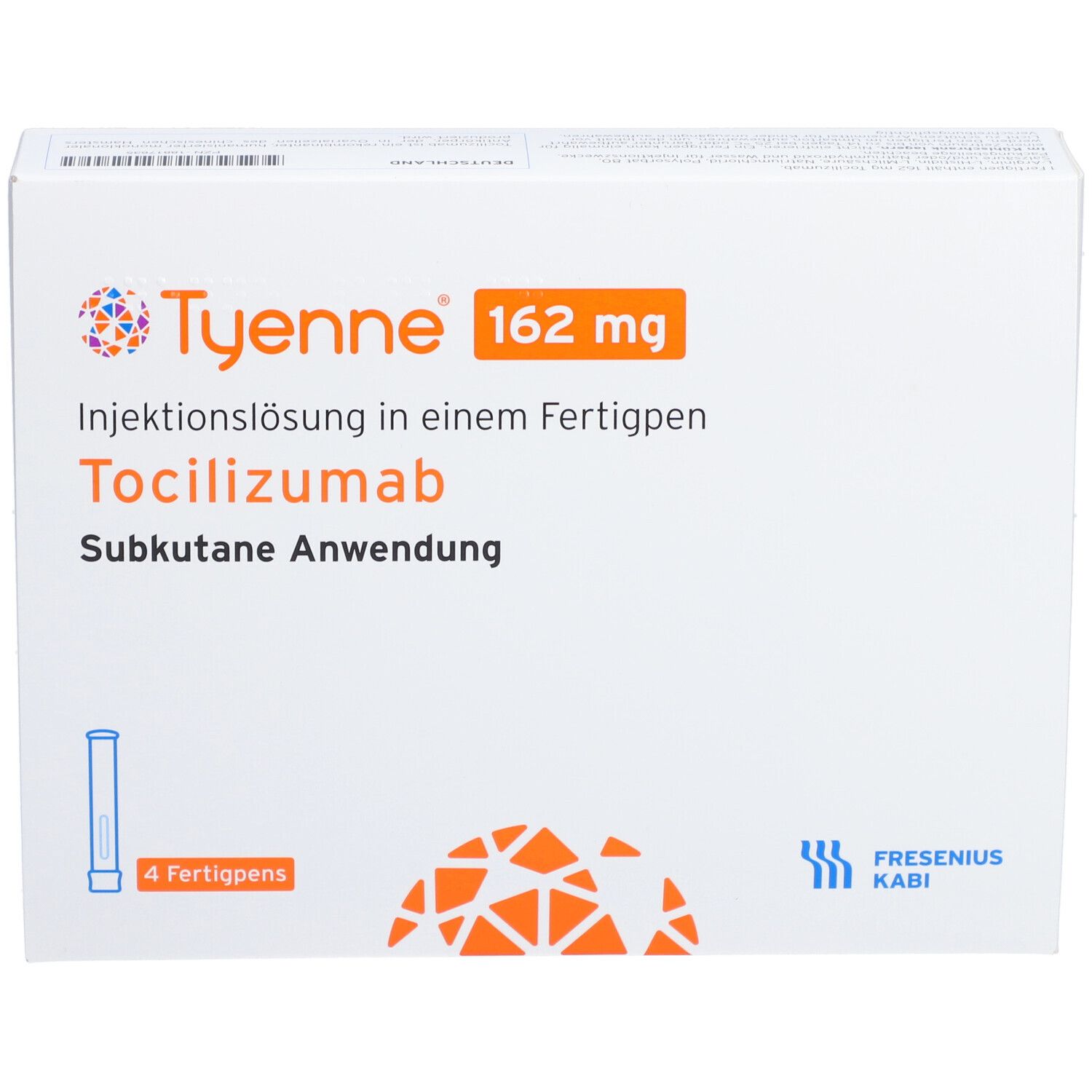TYENNE 162 mg/0,9 ml Inj.-Lsg.in einem Fertigpen
